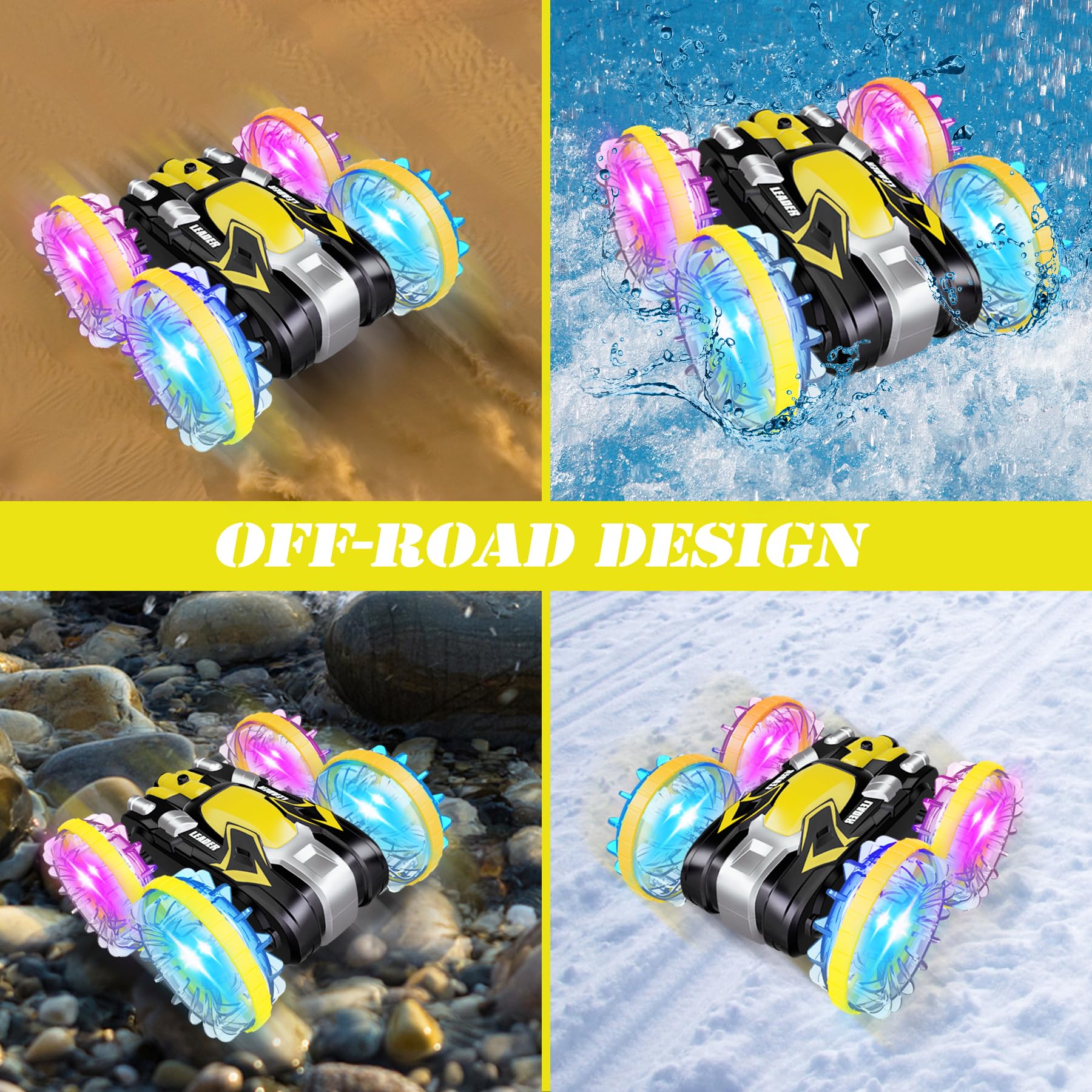 Foto 7 pulgar | Hincel Anfibio Rc Para Coche Toy Amphibious Para Niños De 5 A 12 Años, Impermeable - Venta Internacional.