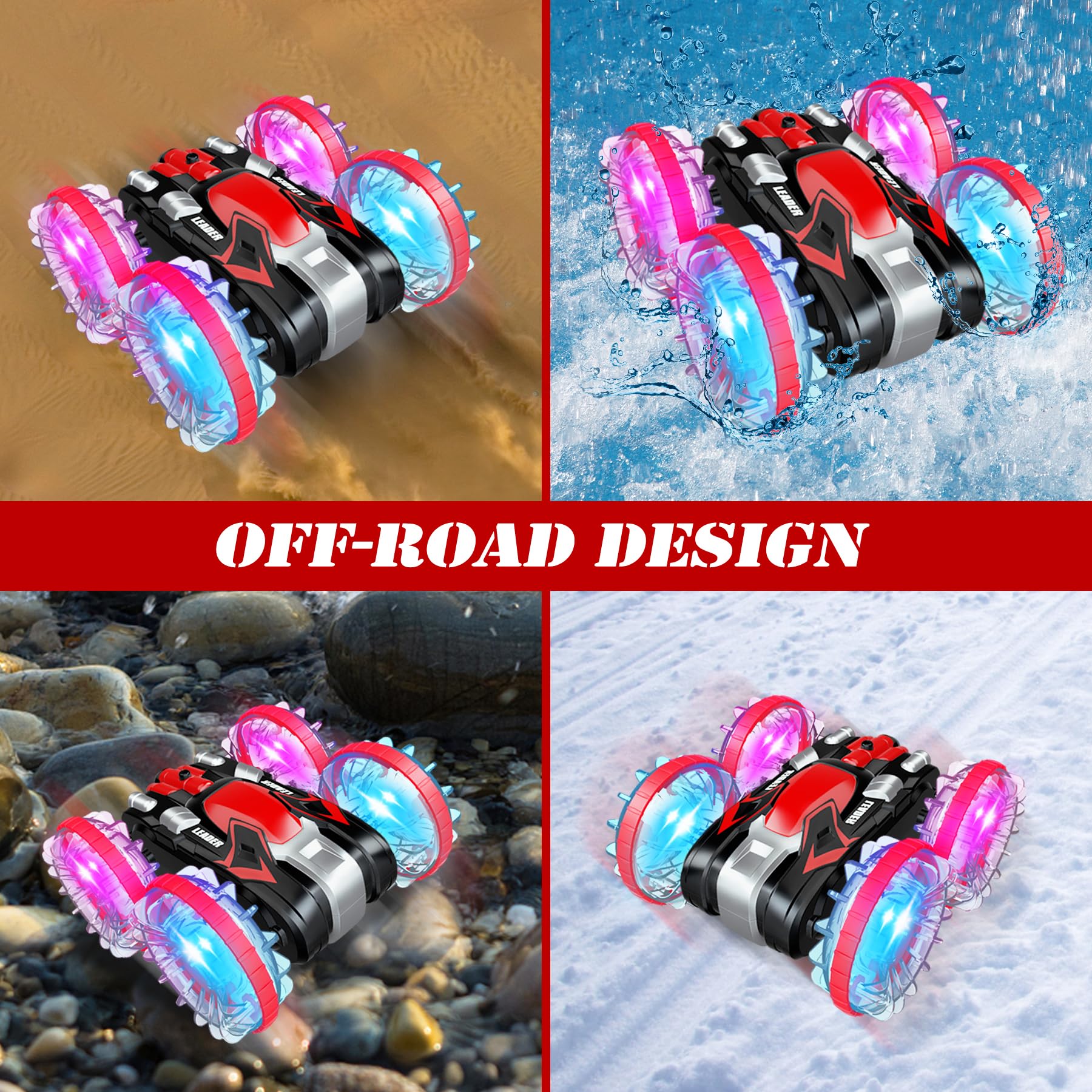 Foto 7 pulgar | Amphibious Rc Para Coche Toys Amphibious Para Niños De 5 A 12 Años, Resistente Al Agua - Venta Internacional.