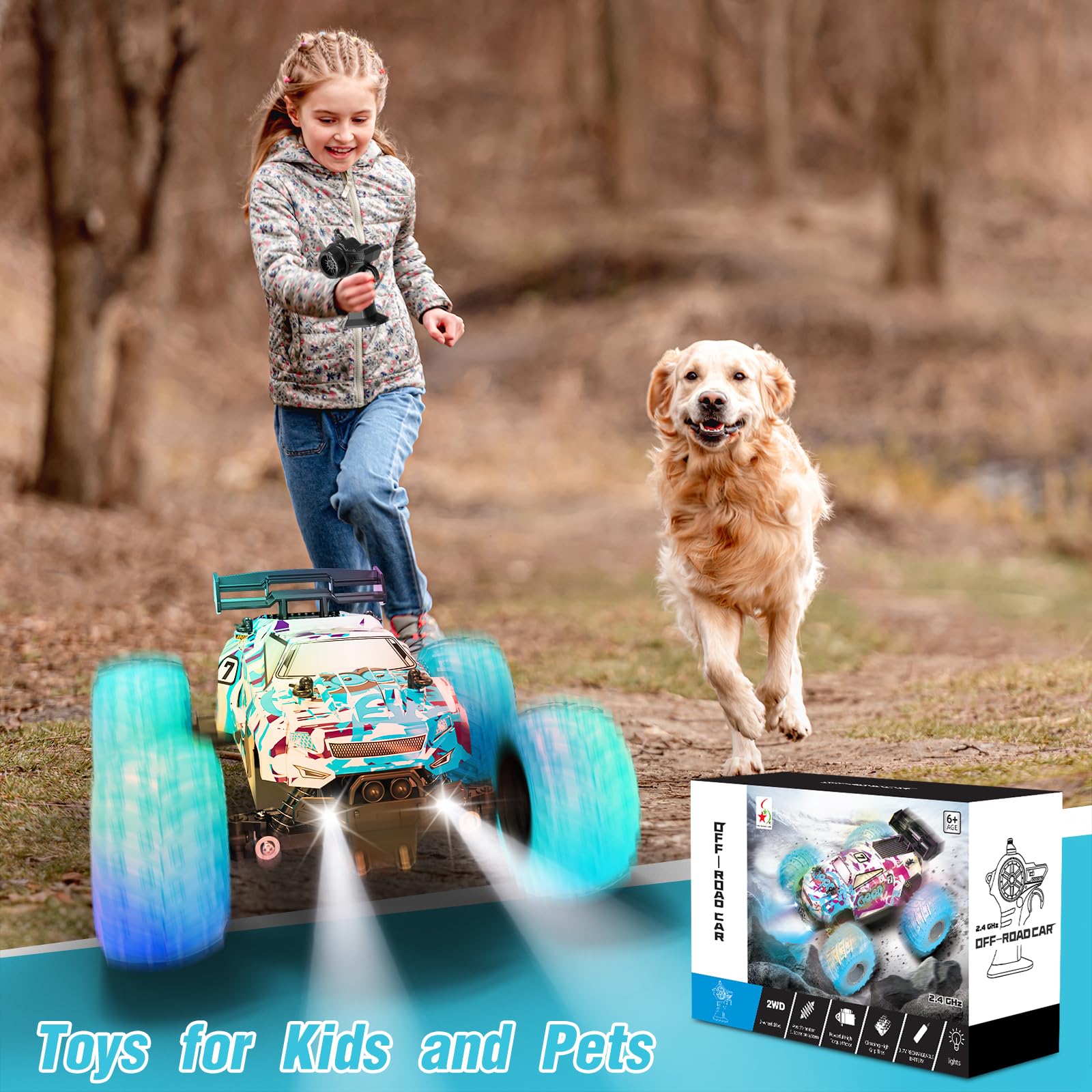Foto 8 pulgar | Auto Monster Truck A Control Remoto Para Niños De 4 A 7 Y 8 A 12 Años - Venta Internacional.