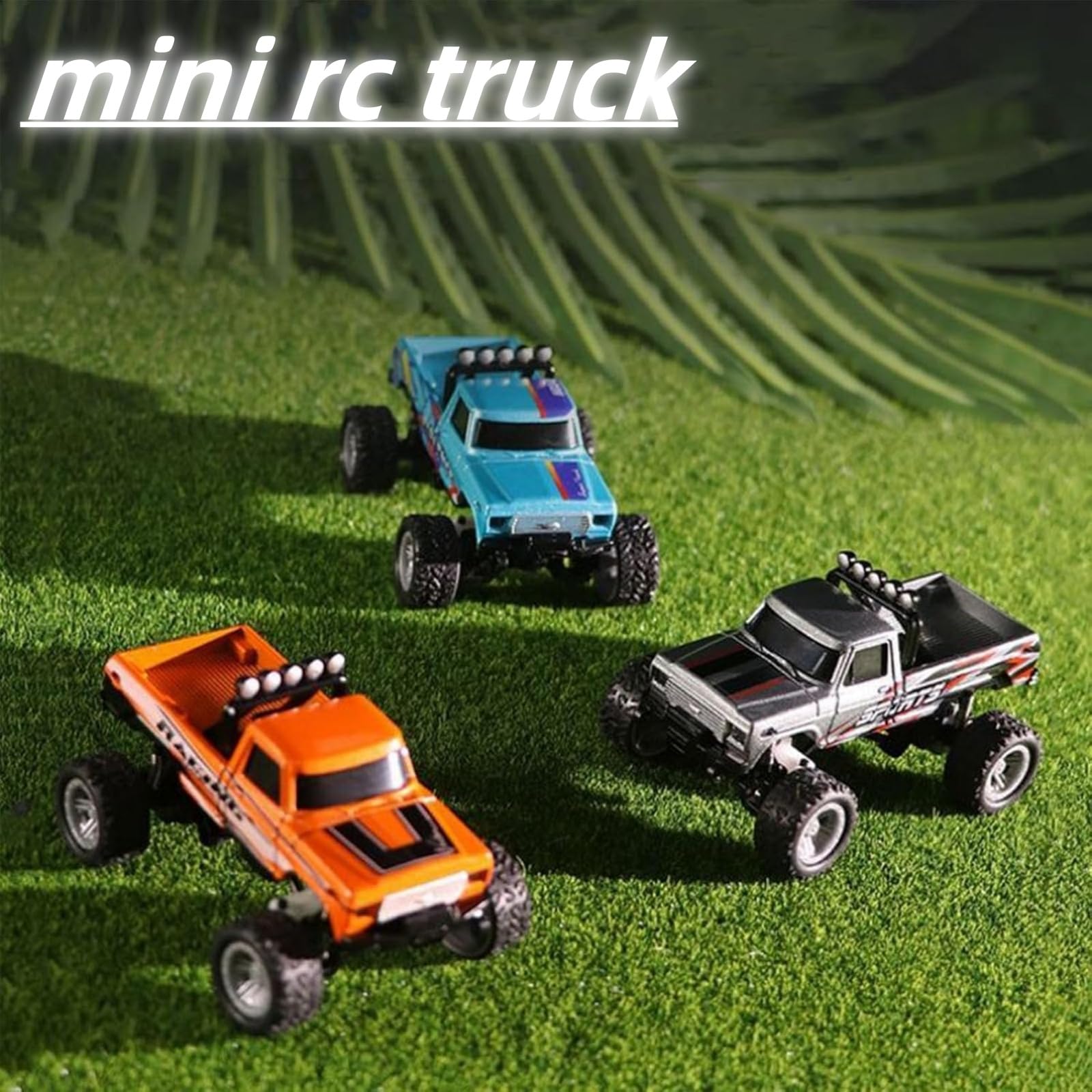 Foto 7 pulgar | Control Remoto Rc Monster Truck Mini A Escala 1:64 Con Luces De 2,4 Ghz - Venta Internacional.
