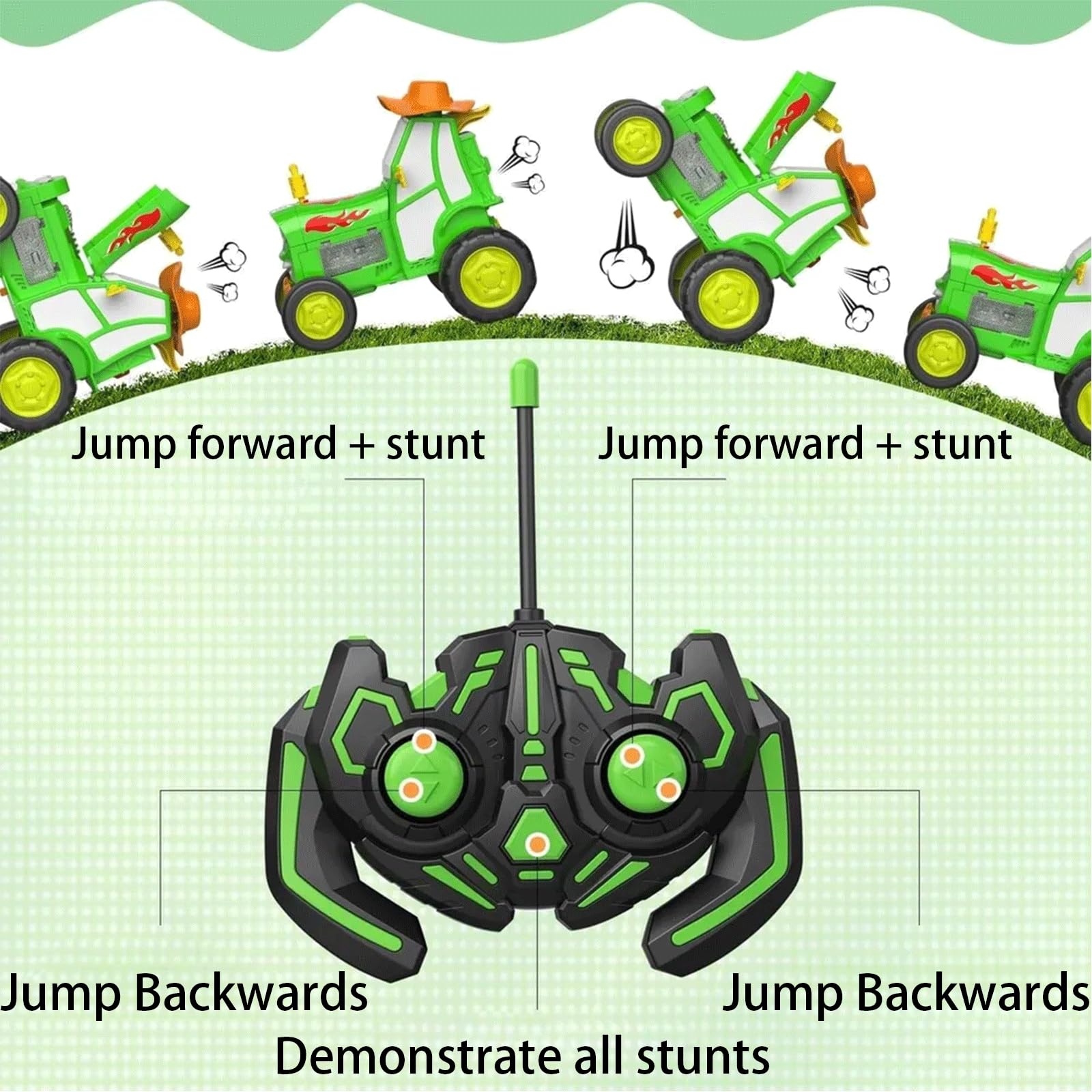 Foto 5 pulgar | Stunt Car Jumpfury Con Luces Y Música, Recargable De 90 Cm - Venta Internacional.
