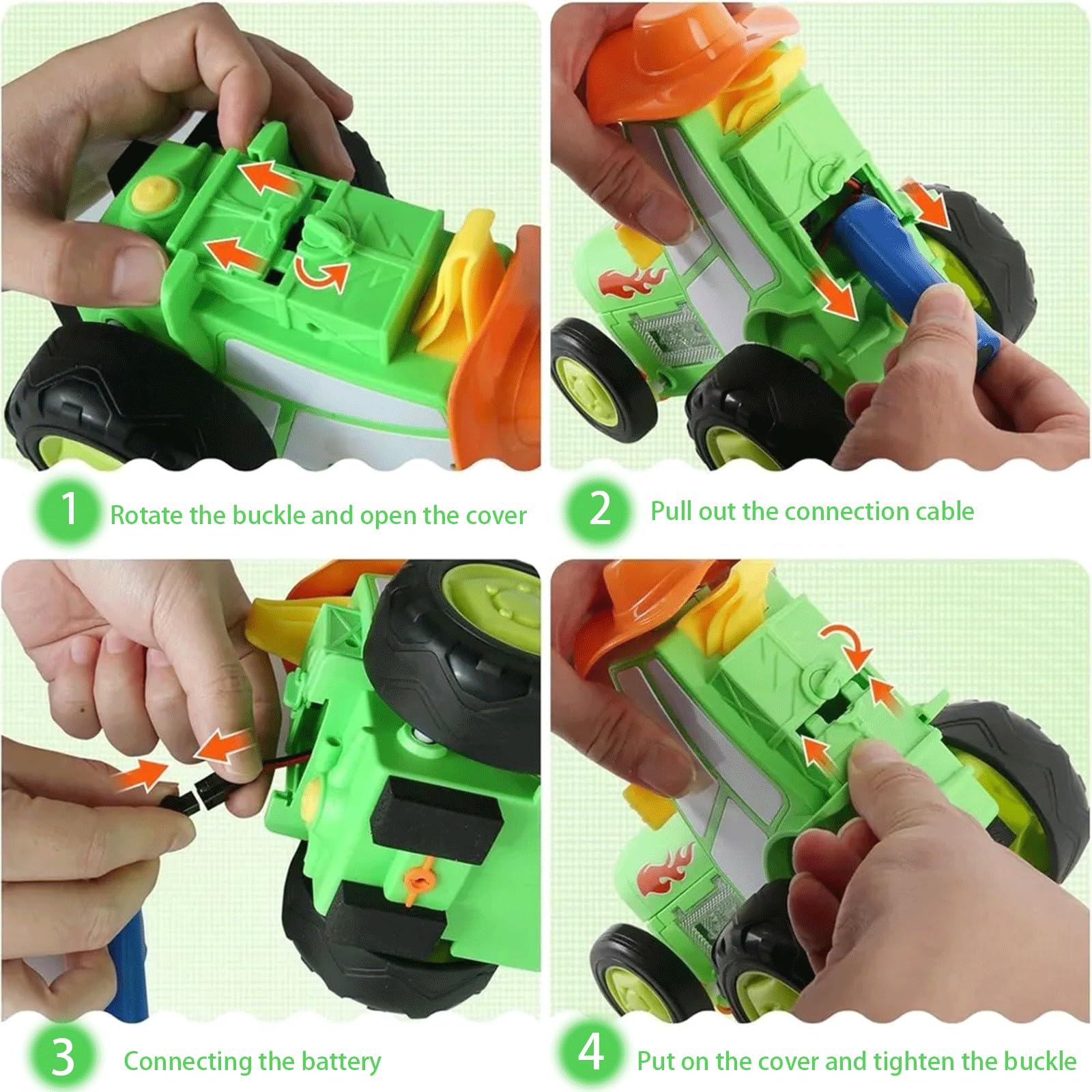 Foto 7 pulgar | Stunt Car Jumpfury Con Luces Y Música, Recargable De 90 Cm - Venta Internacional.