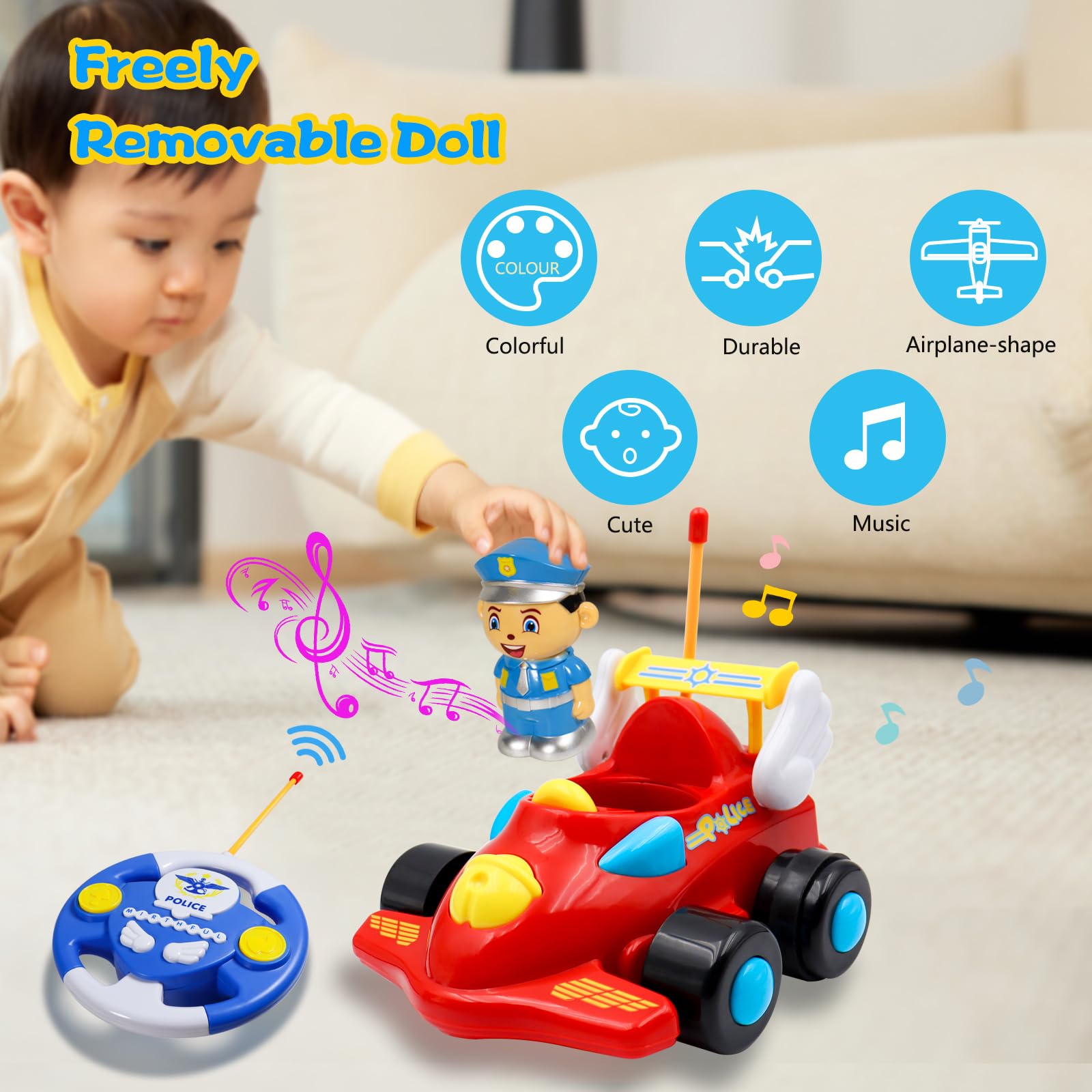 Foto 2 | Juguete Con Control Remoto Hdoit Para Niños Pequeños De 3 Años O Más - Venta Internacional.