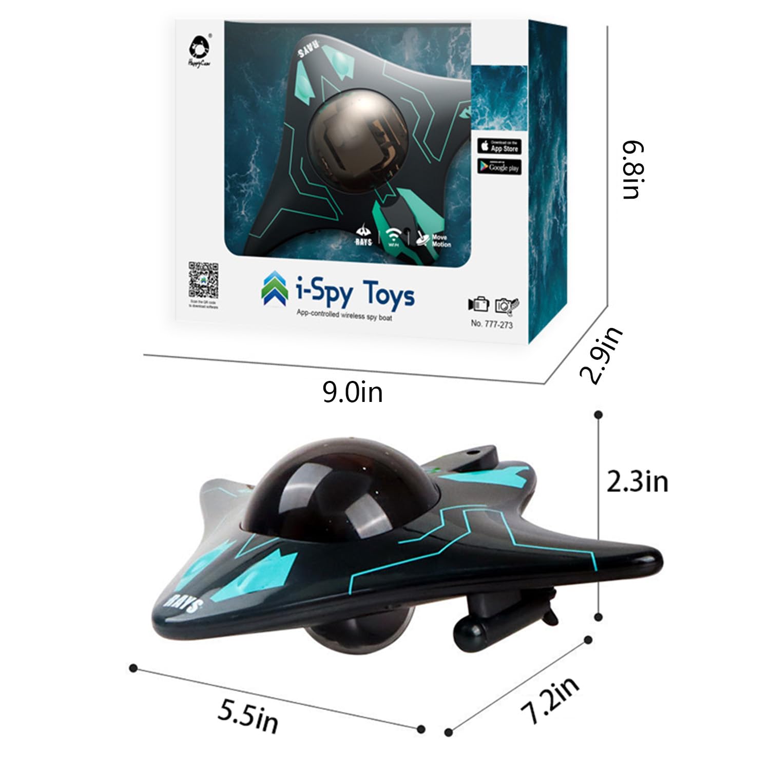 Foto 7 pulgar | Rc Boat Mini Con Cámara Impermeable Wifi De 6 Canales Para Mayores De 8 Años - Venta Internacional.