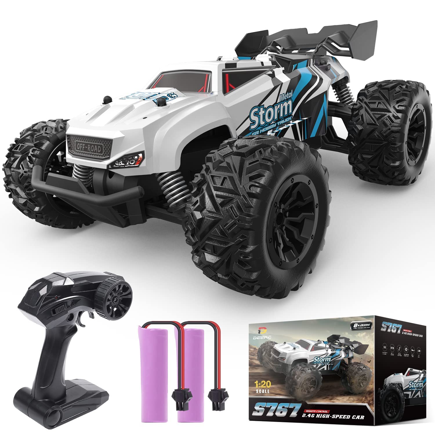Foto 2 pulgar | Rc Car Deerc Todoterreno Monster Truck Para Niños De 8 A 12 Años - Venta Internacional.