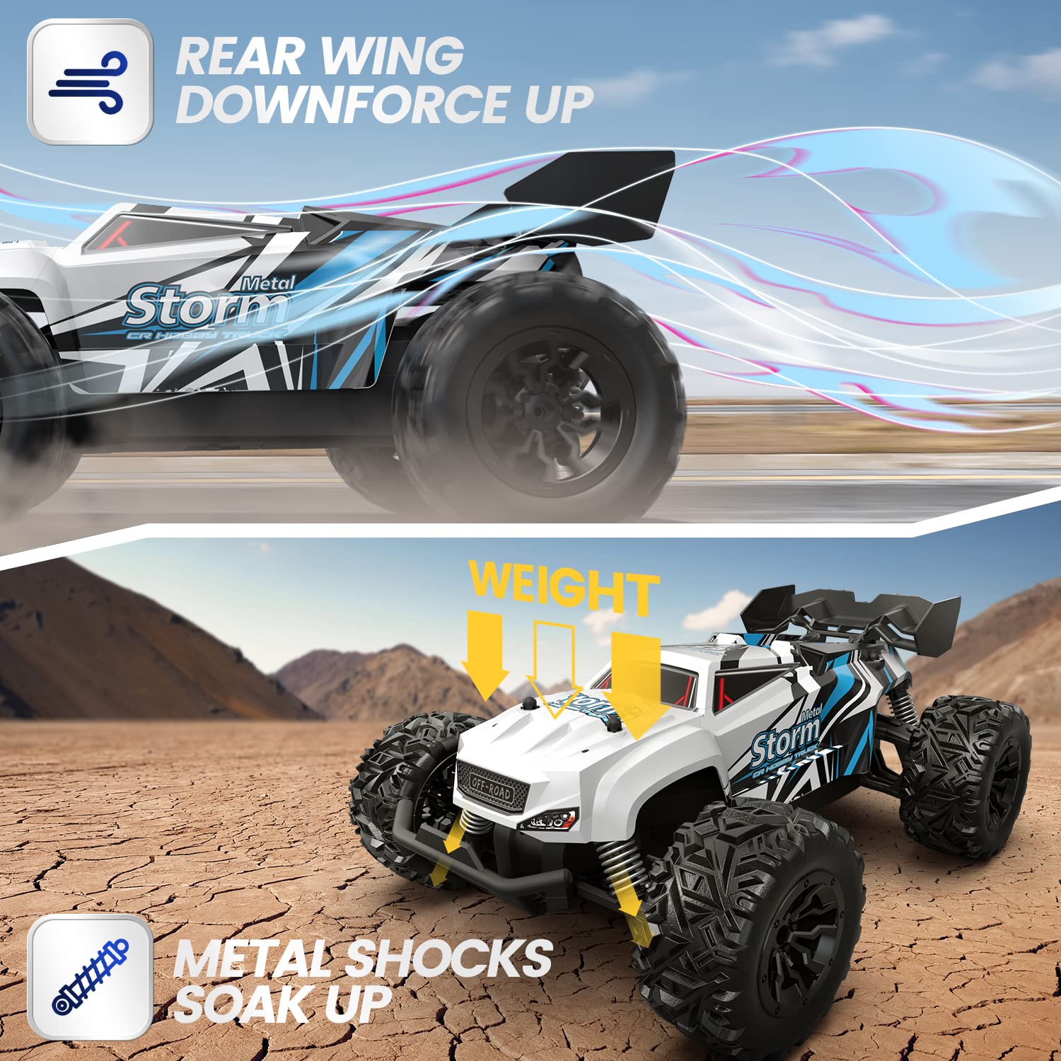 Foto 5 pulgar | Rc Car Deerc Todoterreno Monster Truck Para Niños De 8 A 12 Años - Venta Internacional.