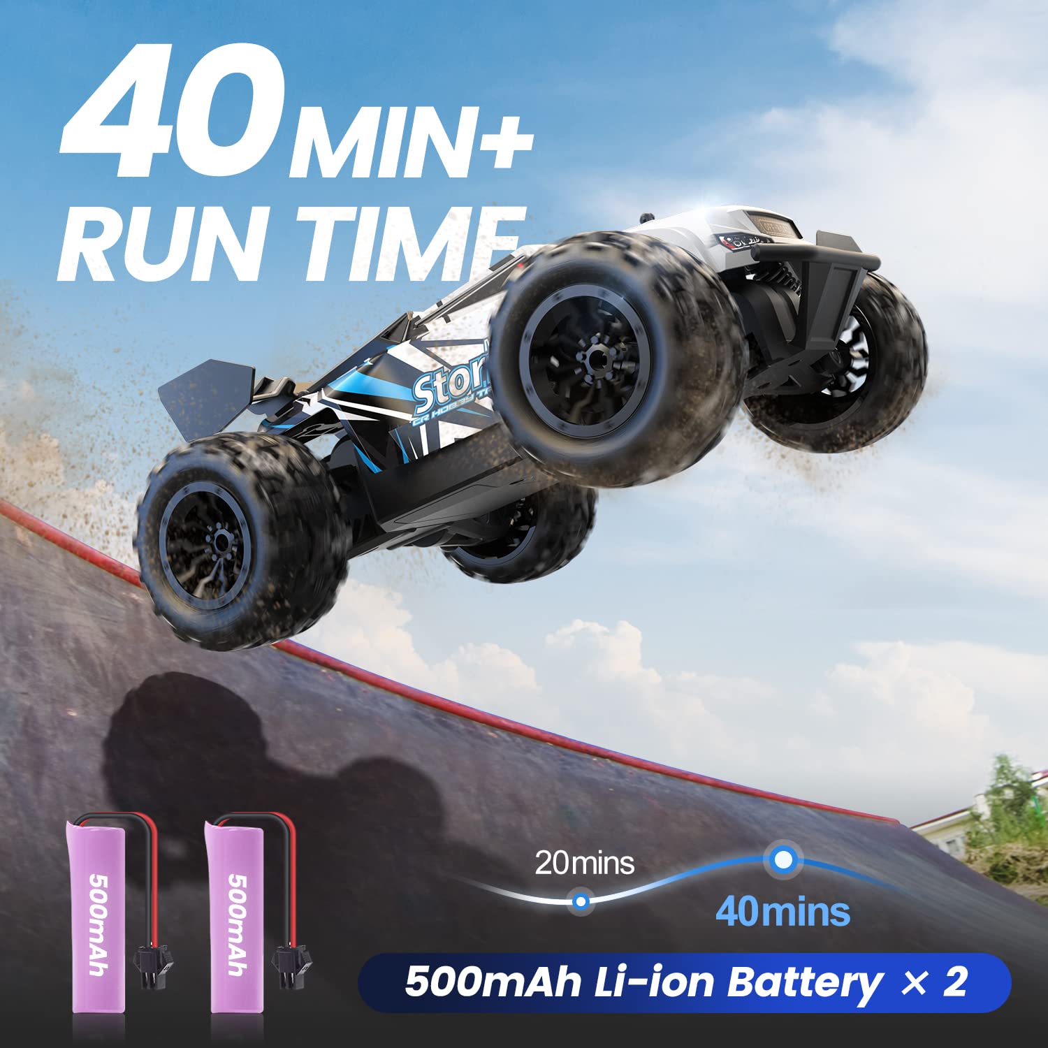 Foto 7 pulgar | Rc Car Deerc Todoterreno Monster Truck Para Niños De 8 A 12 Años - Venta Internacional.