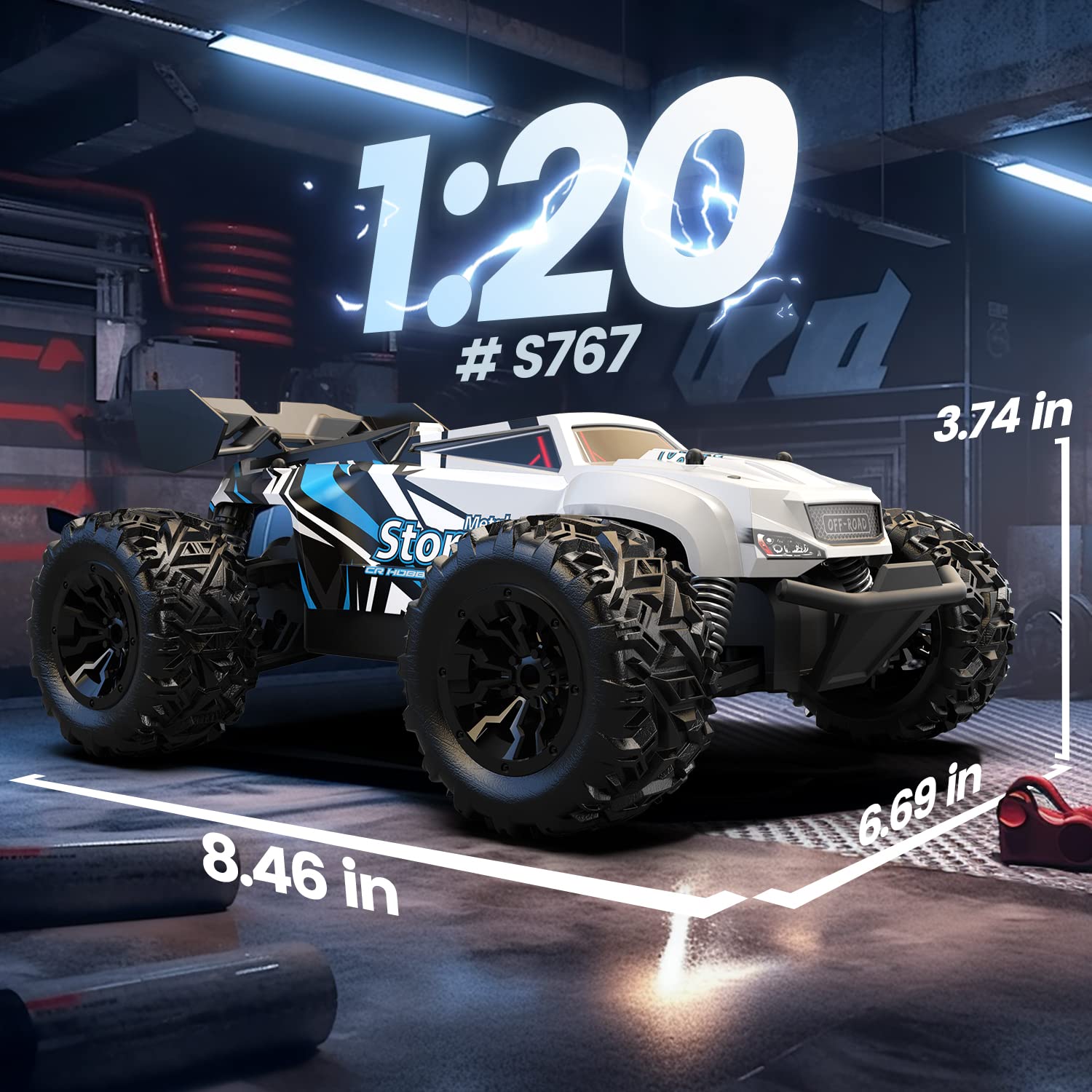 Foto 8 pulgar | Rc Car Deerc Todoterreno Monster Truck Para Niños De 8 A 12 Años - Venta Internacional.
