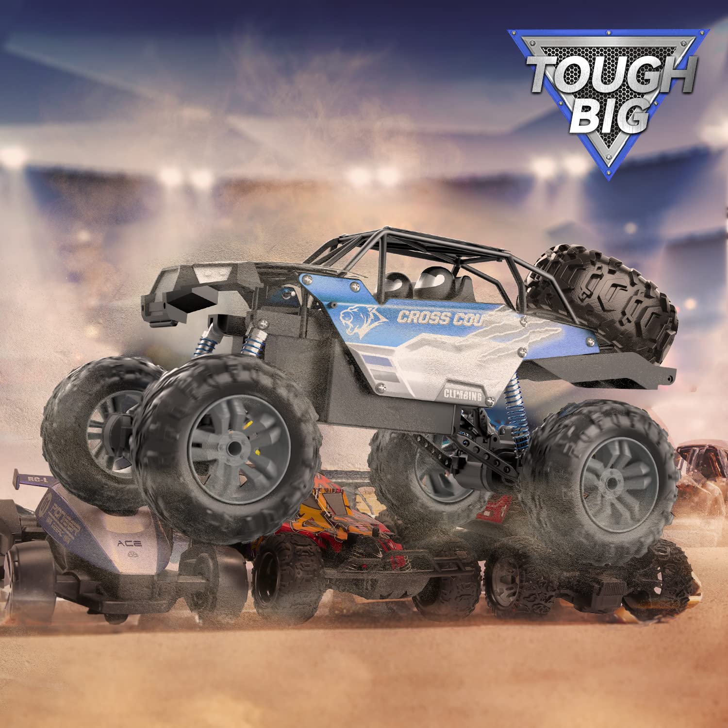 Foto 3 pulgar | Monster Truck Deerc A Control Remoto A Escala 1:8 Para Adultos - Venta Internacional.