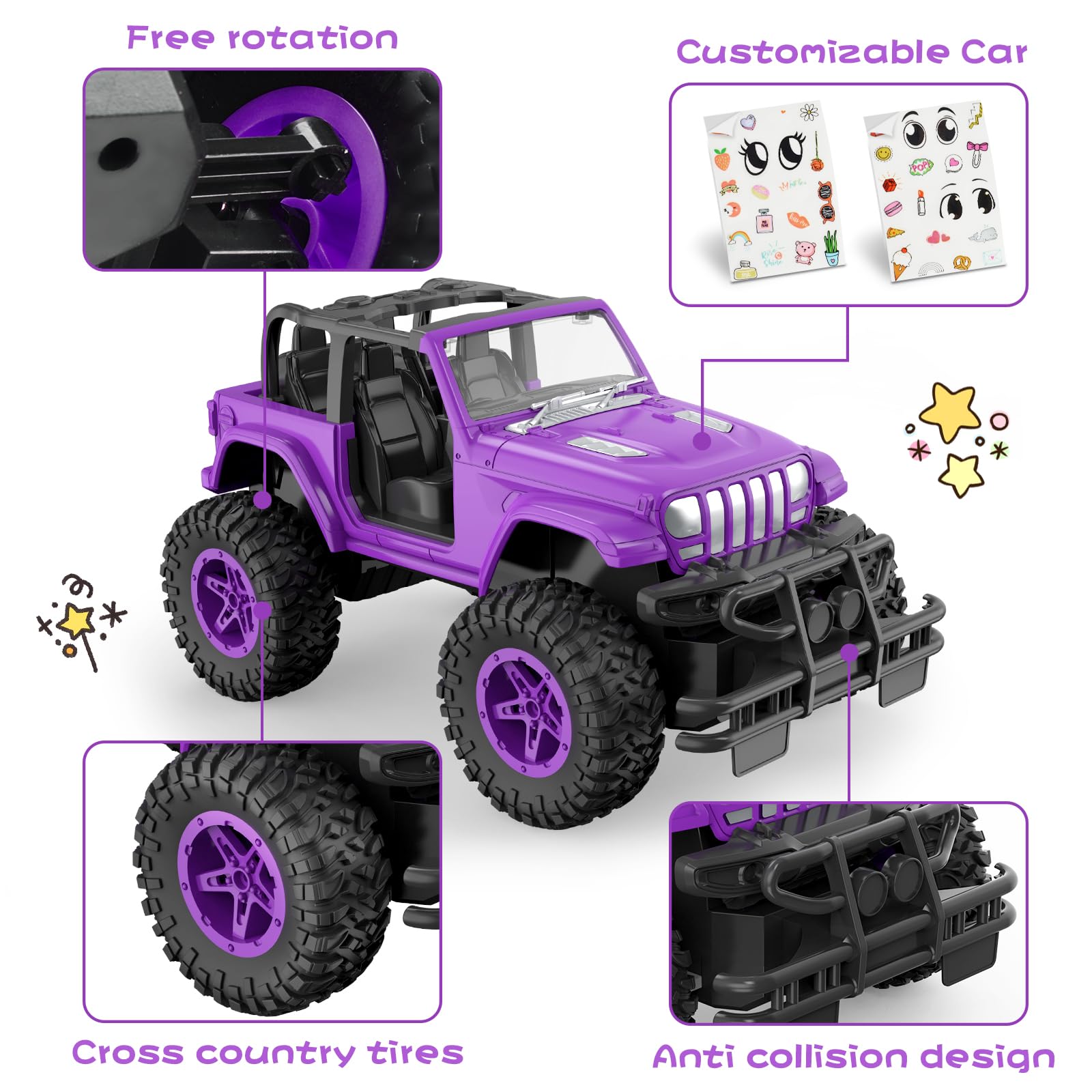 Foto 5 pulgar | Control Remoto Rc Car Nqd Jeep, Escala 1:16, 80 Minutos De Reproducción - Venta Internacional.