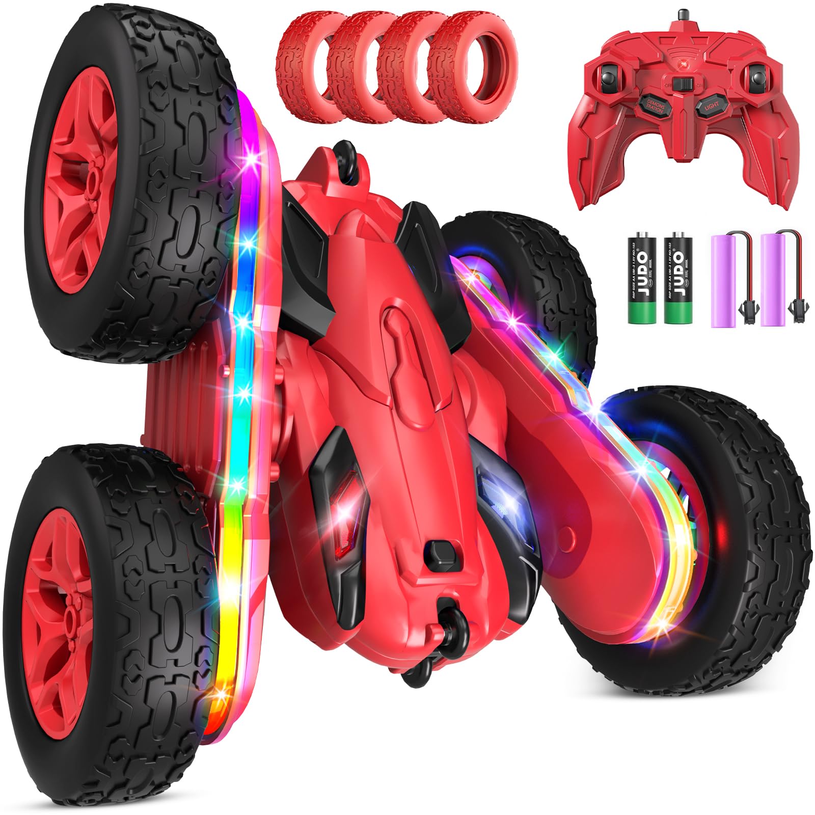Foto 2 pulgar | Coche De Control Remoto Jimdella Rc Cars 360 Flips Stunt 2.4 Ghz - Venta Internacional.