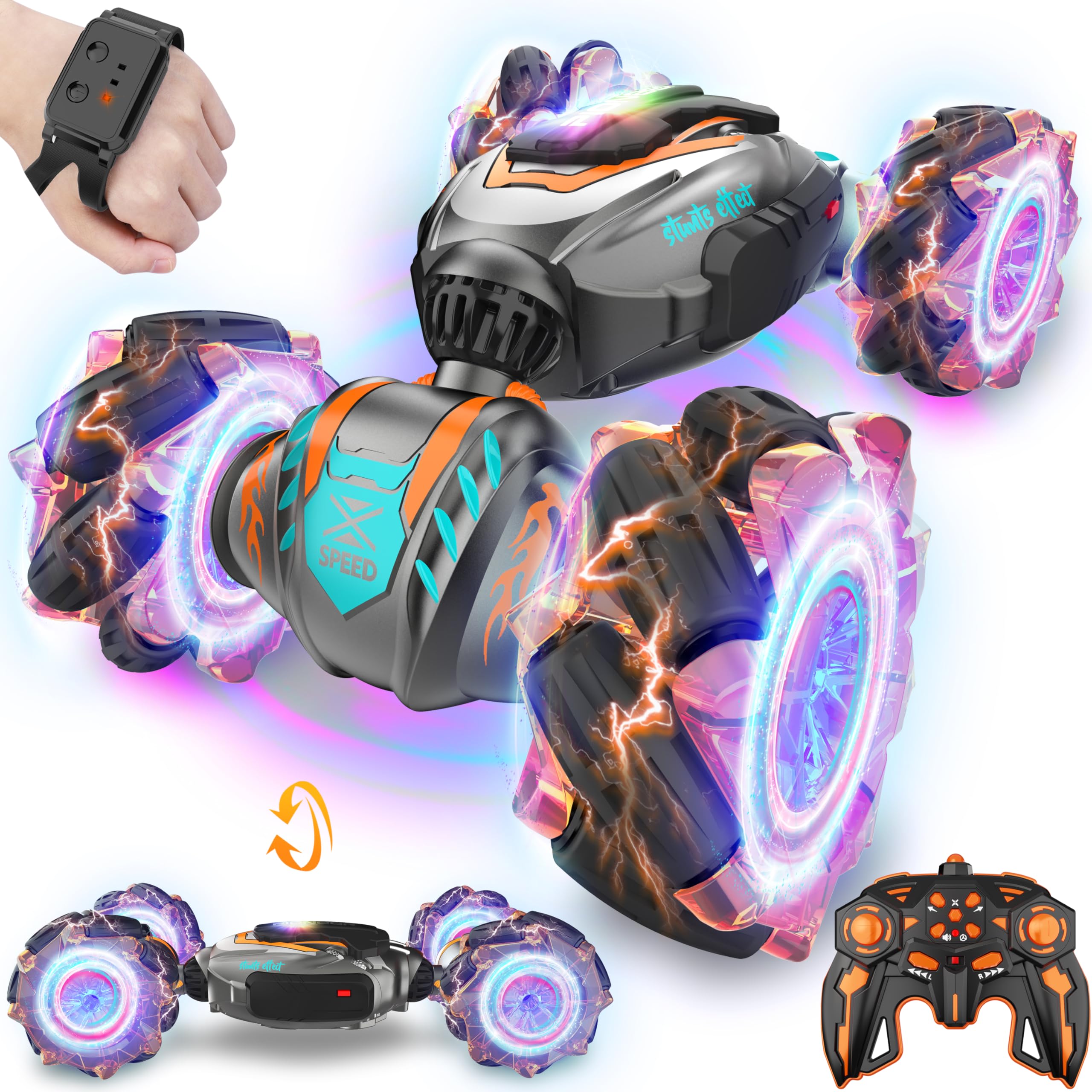 Foto 2 pulgar | Coche De Control Remoto Rcabcar Sensor Stunt 4wd Kids - Venta Internacional.