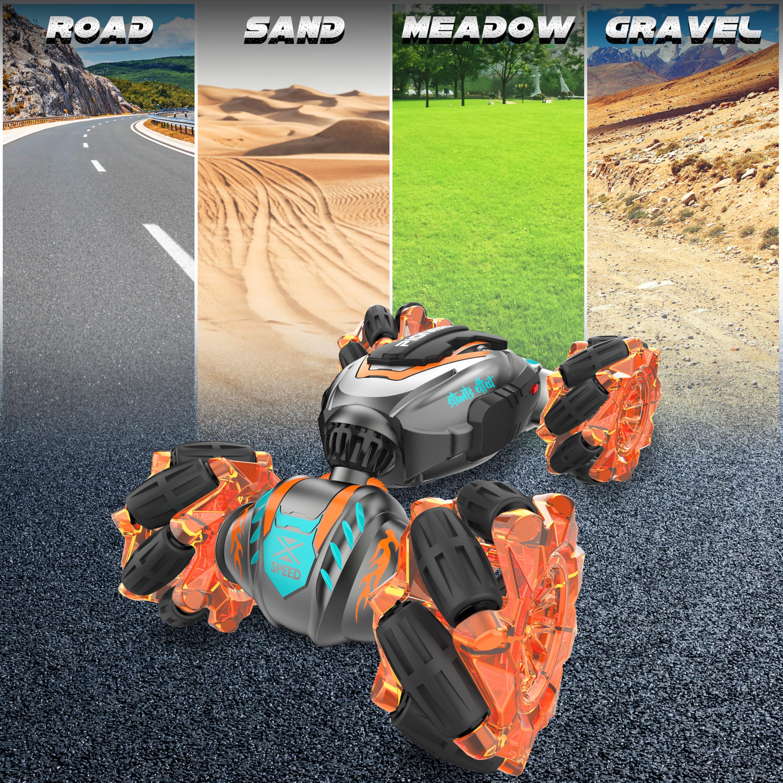 Foto 7 pulgar | Coche De Control Remoto Rcabcar Sensor Stunt 4wd Kids - Venta Internacional.
