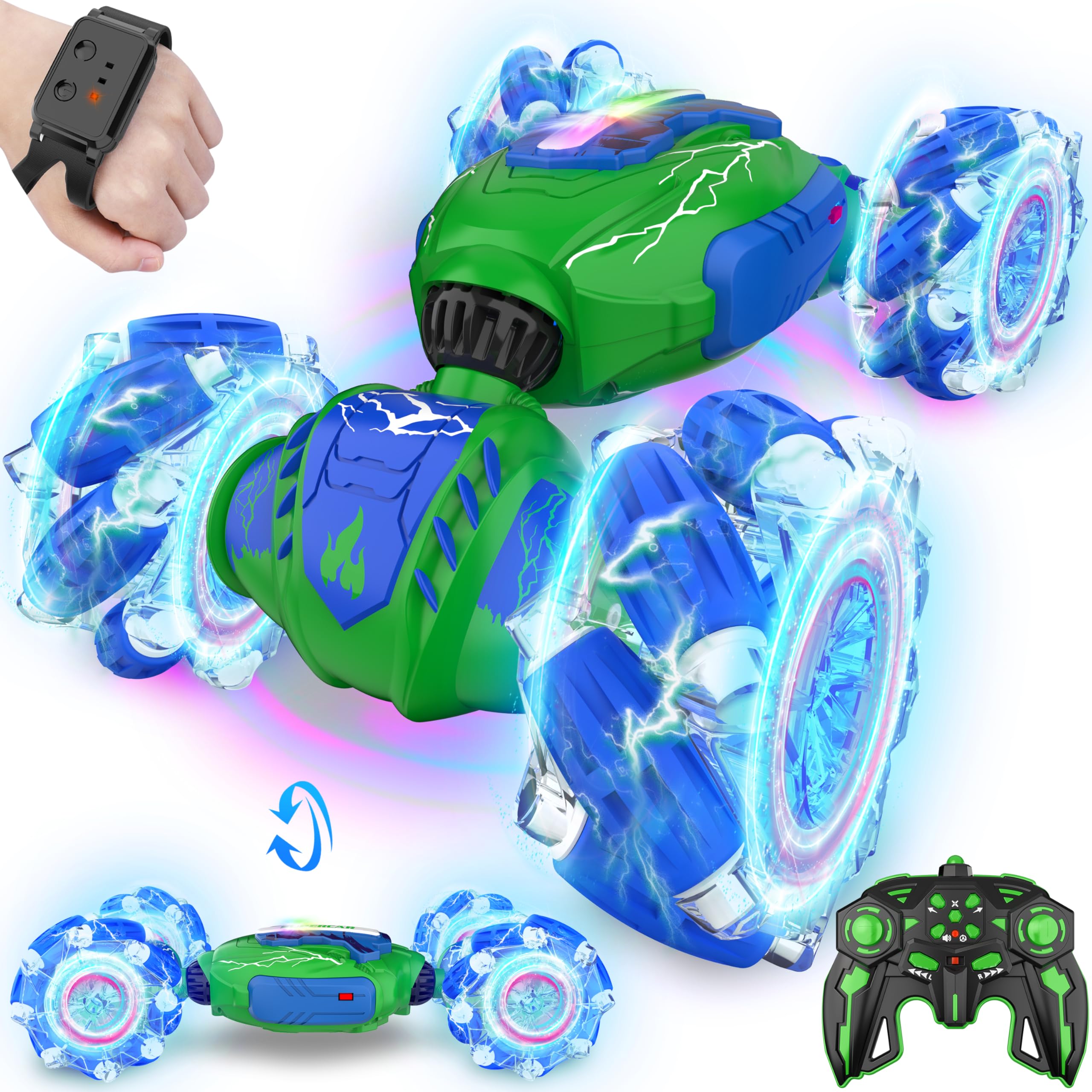 Coche Rcabcar Con Control Remoto, Sensor De Gestos, 4wd, Niños Mayores De 8 Años - Venta Internacional.