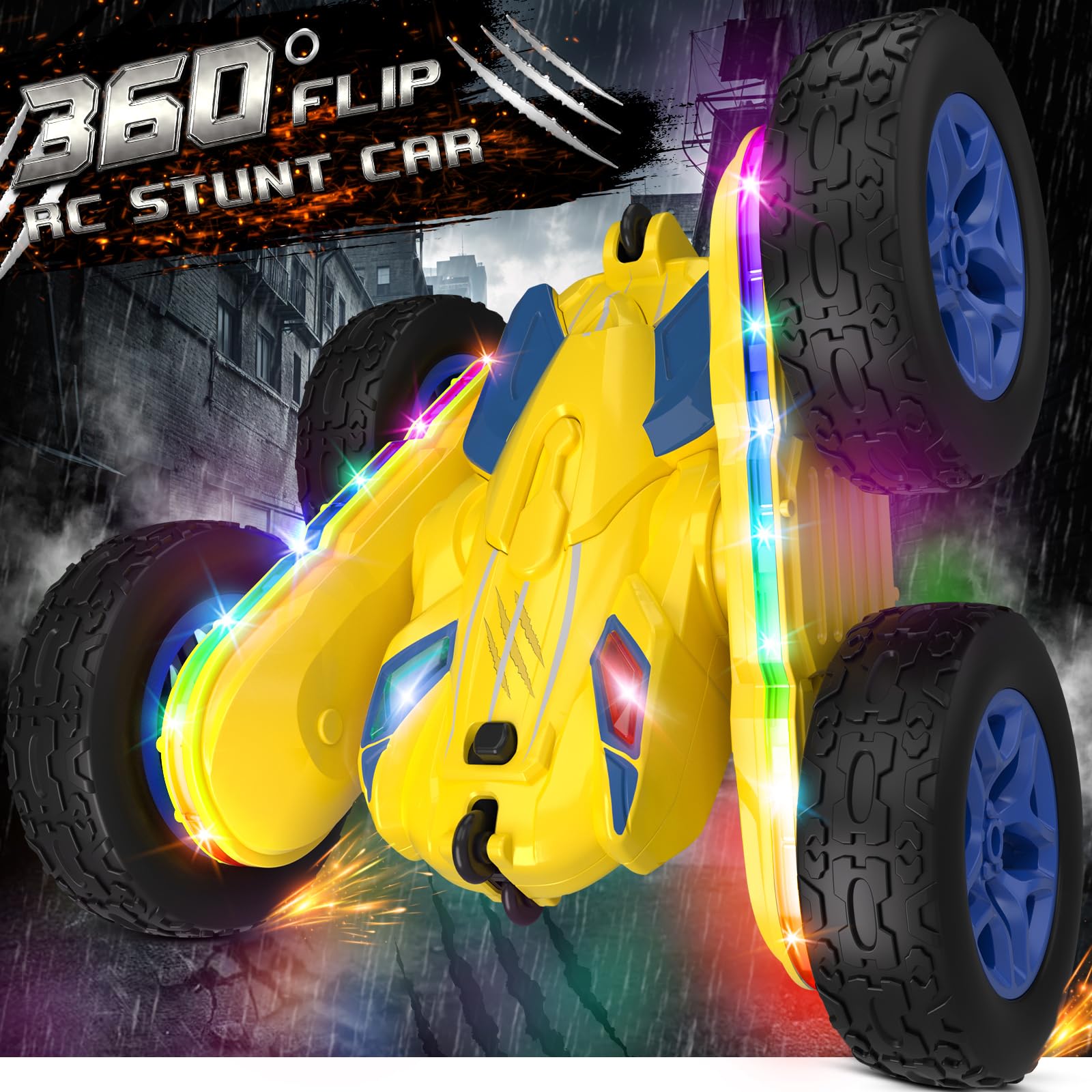 Foto 3 pulgar | Coche De Control Remoto Jimdella Rc Cars 360 Flips Stunt 2.4 Ghz - Venta Internacional.