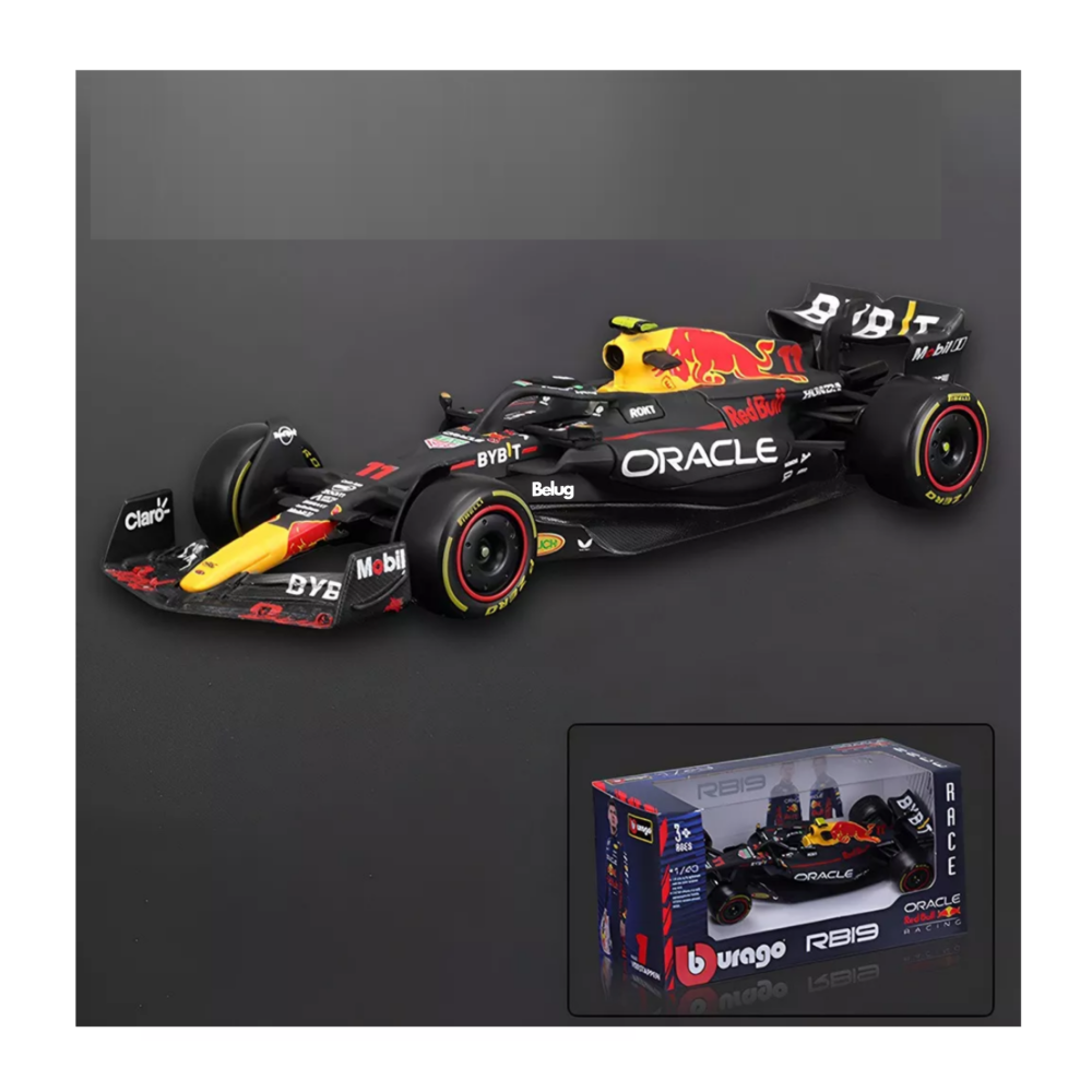 Foto 4 pulgar | Burago Redbull F1 Rb19 #11 Coche Sergio Pérez Fórmula 1 1:43 Belug Negro