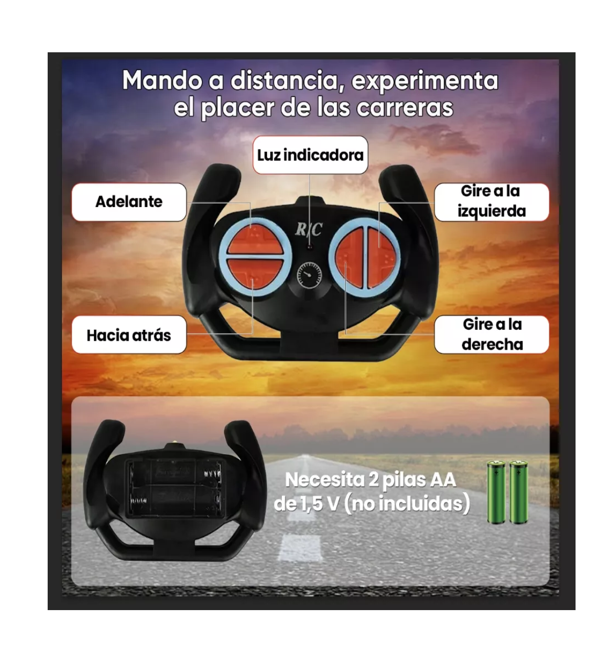 Foto 5 | Carro Control Remoto Todo Terreno Lab.g Recargable Azul