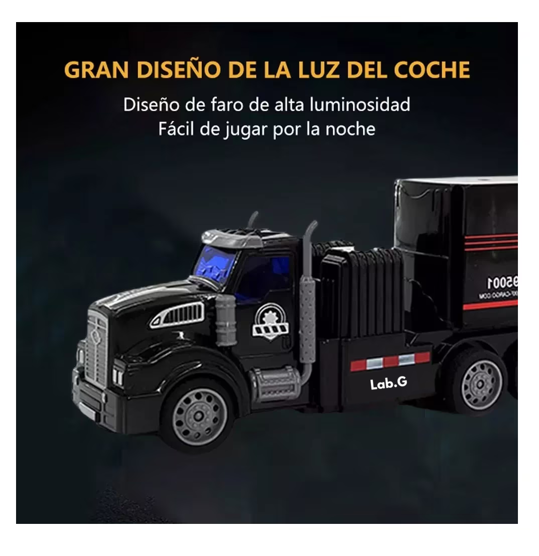 Foto 6 pulgar | Trailer Control Remoto Lab.g Trailer Juguete Negro