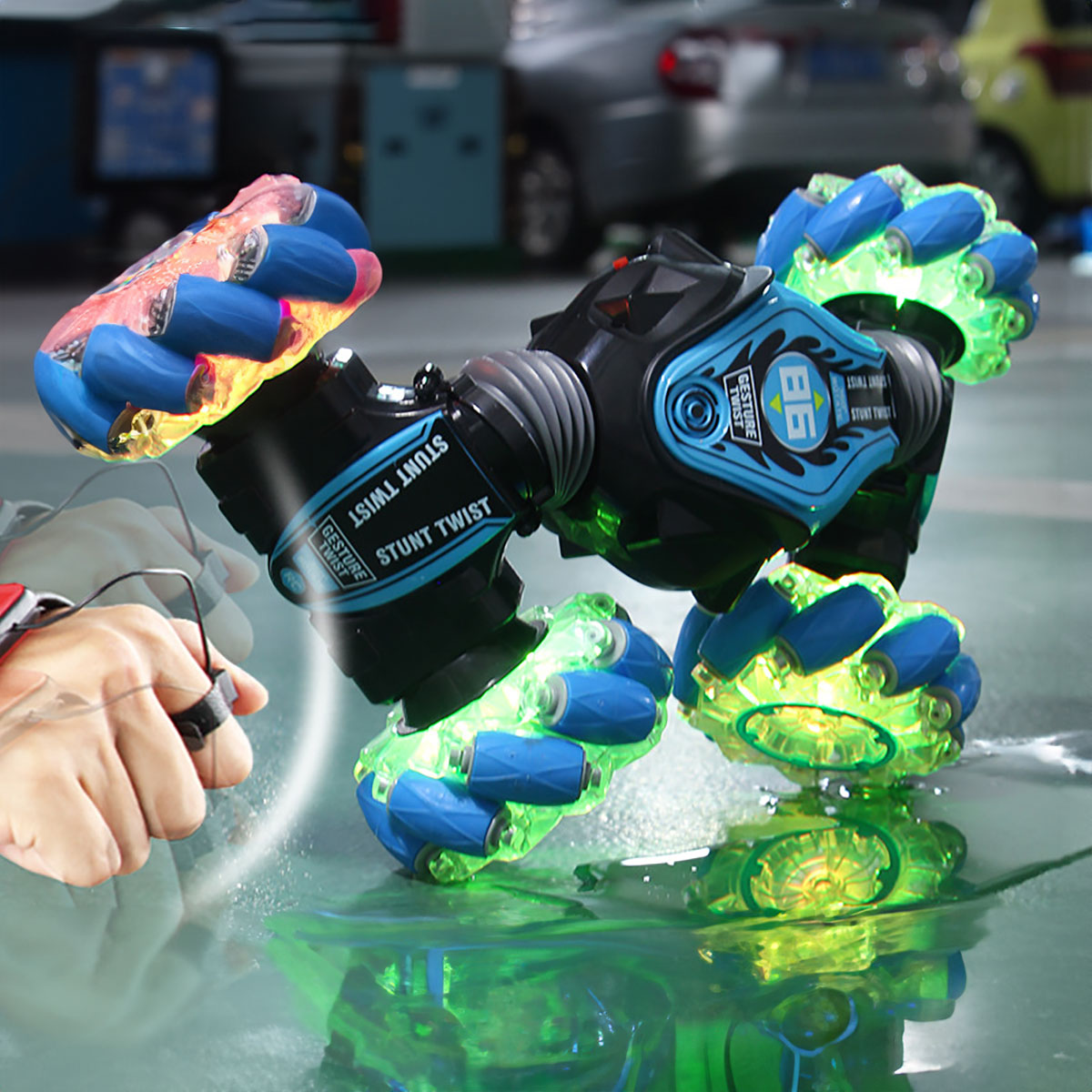 Foto 4 | Carro con Control Remoto Recargable Azul