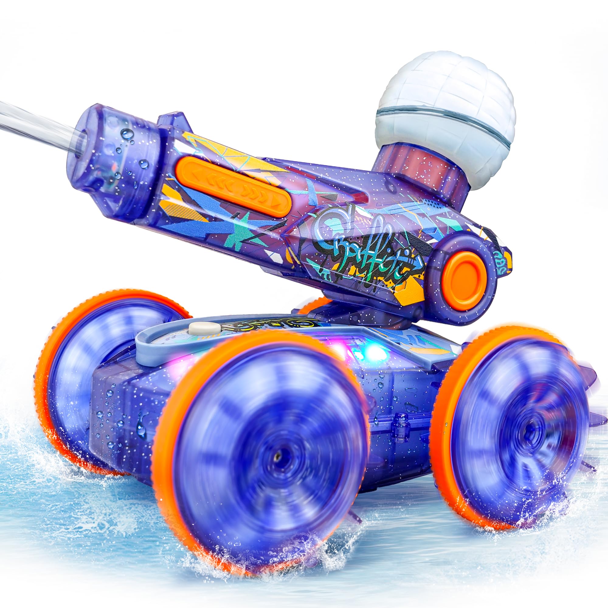 Foto 1 | Coche Anfibio Con Control Remoto Pool Toys Bezgar Con Pistola De Agua - Venta Internacional.