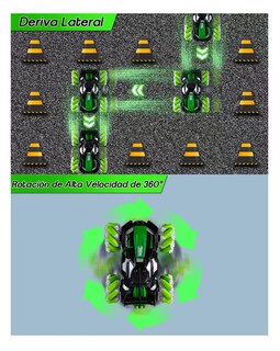 Foto 4 | Juguete De Carro 4wd Coche De Control Remoto Todoterreno 1:16, Belug Negro/verde