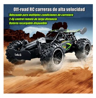 Foto 2 | Carro de Control Remoto Lab.G 1/18 Negro con Verde