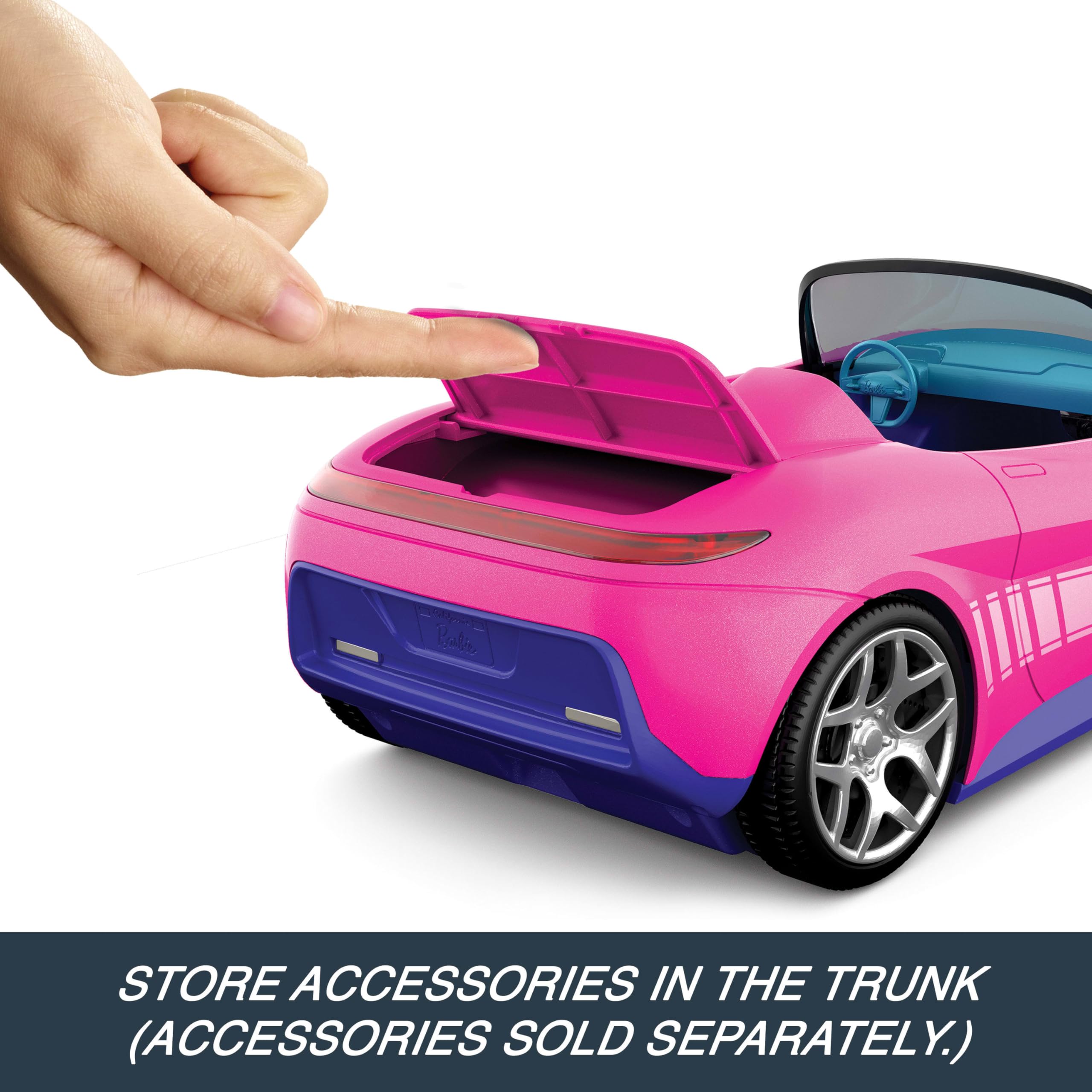 Foto 6 pulgar | Coche De Juguete Barbie Hot Wheels Rc Convertible Con Mando A Distancia - Venta Internacional.