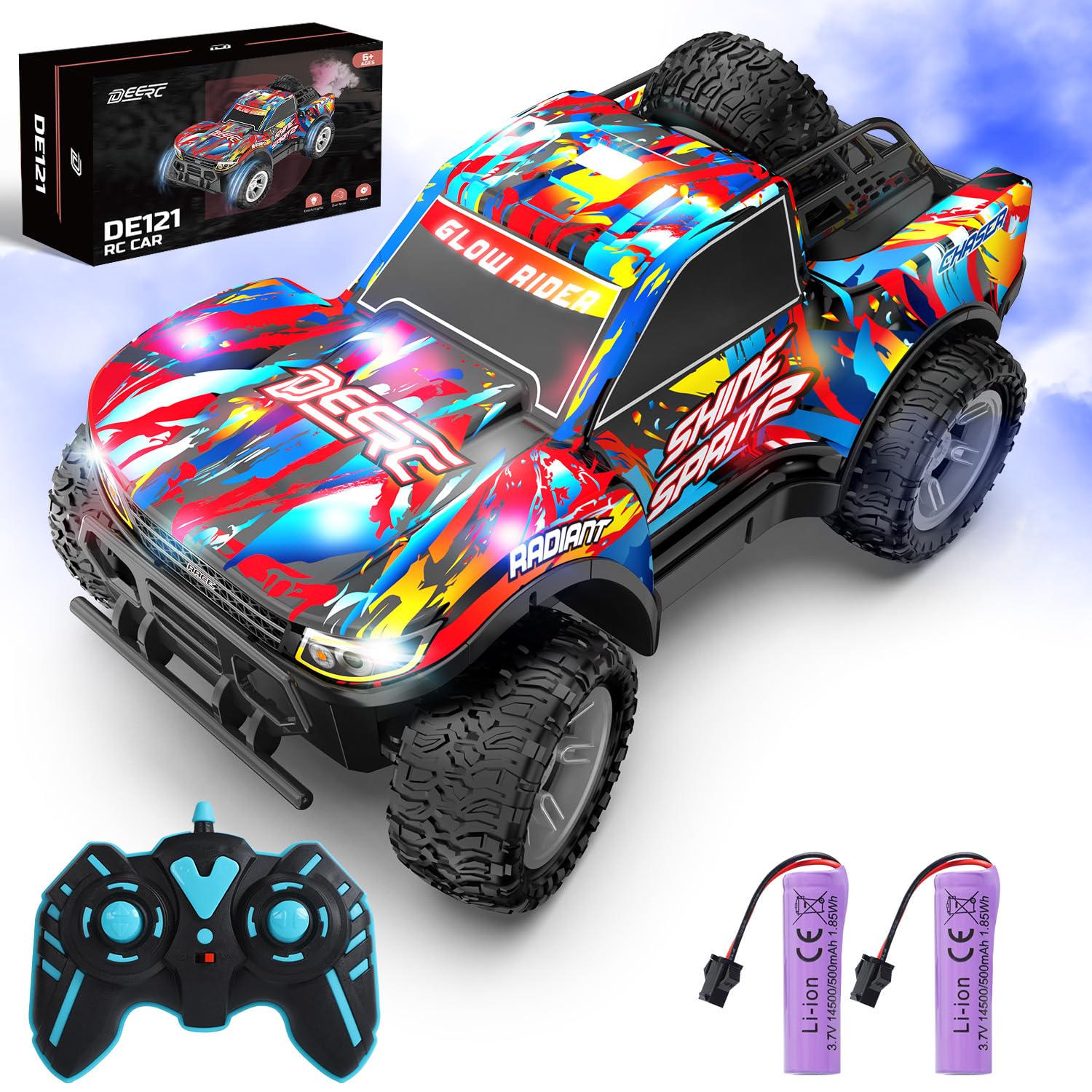 Pulverizador Rc Truck Deerc Con Música Y Luces Led, 2,4 Ghz, 40 Minutos - Venta Internacional.