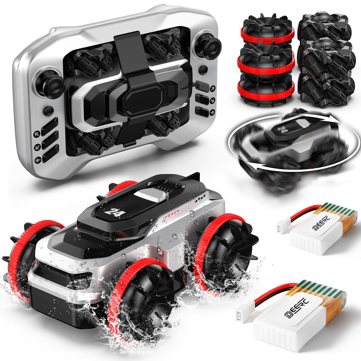 Foto 2 pulgar | Carro de Juguete Deerc Amphibious Mini 4wd Cybertruck - Venta Internacional