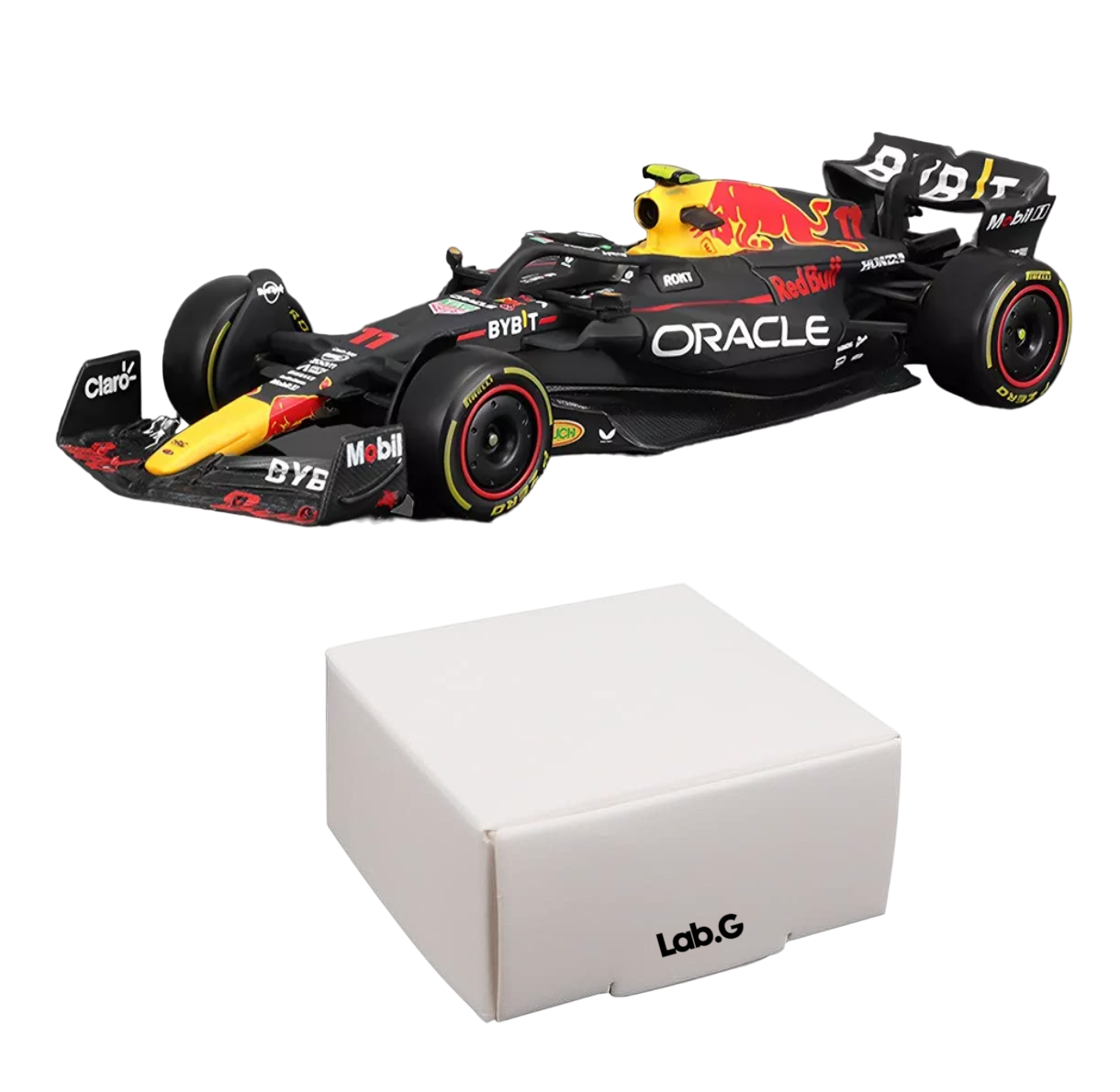 Coche Sergio Pérez Fórmula 1 1:43, Burago Redbull F1 Rb19 #11