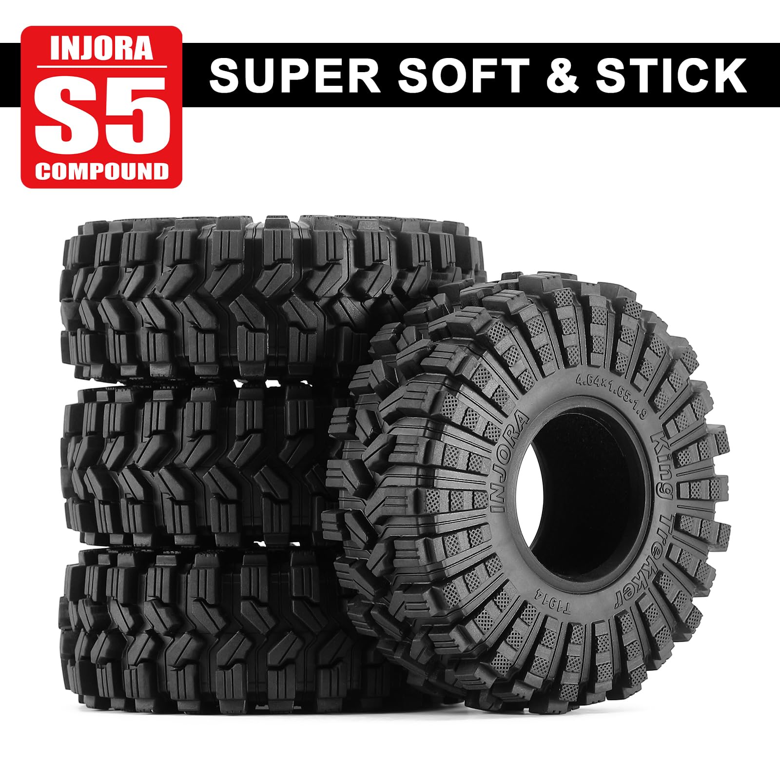 Foto 4 pulgar | Neumáticos Injora King Trekker 1.9 S5 Para Rc Crawler 1/10 - Venta Internacional.