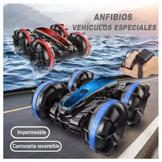 Foto 3 | Juguete Coche Anfibio Lab.g Rc-03j Con Doble Lado De Conducción 360° Color Rojo Pthorse