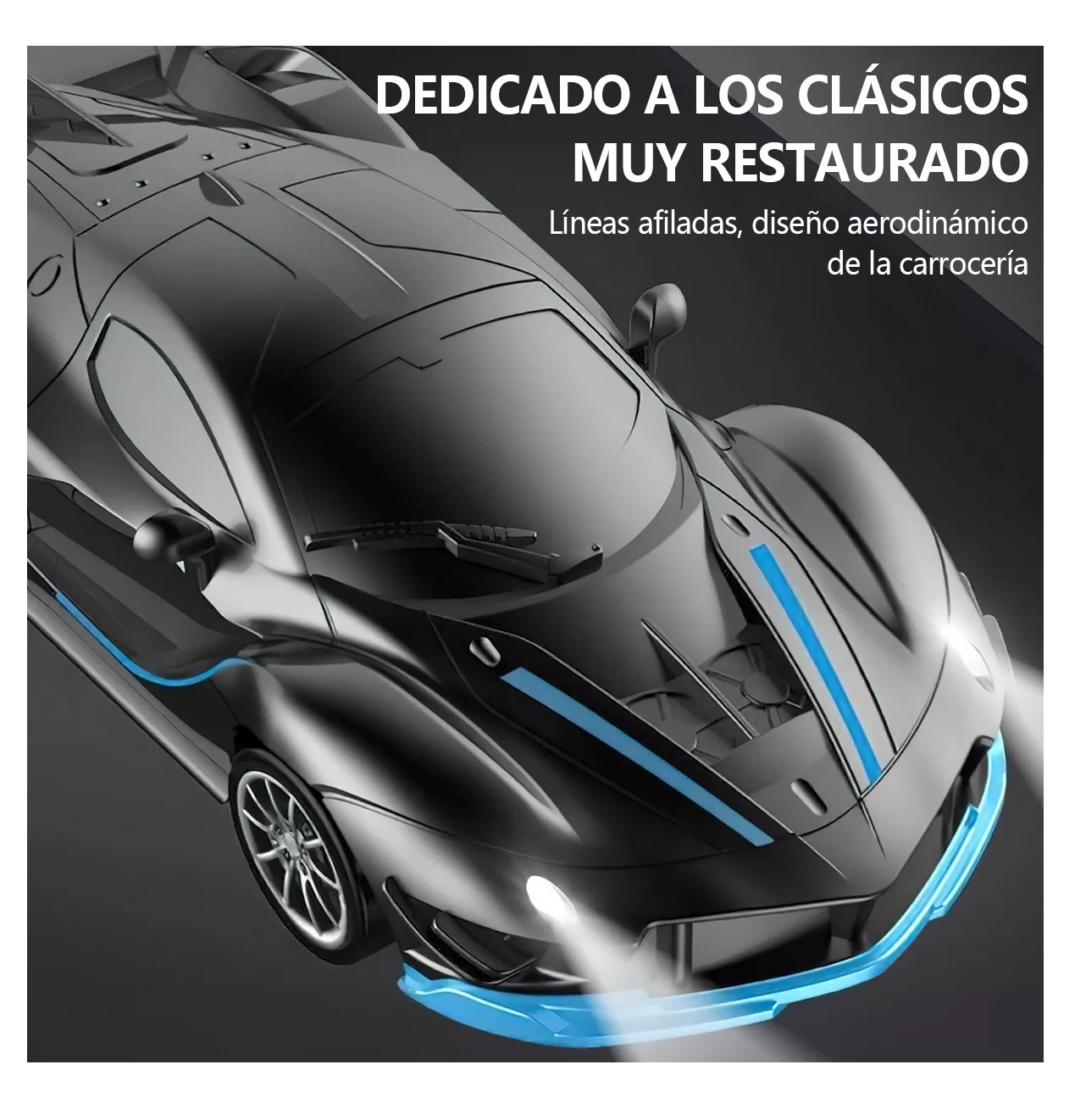 Foto 4 pulgar | Carro Control Remoto Belug Recargable Para Niños, Negro