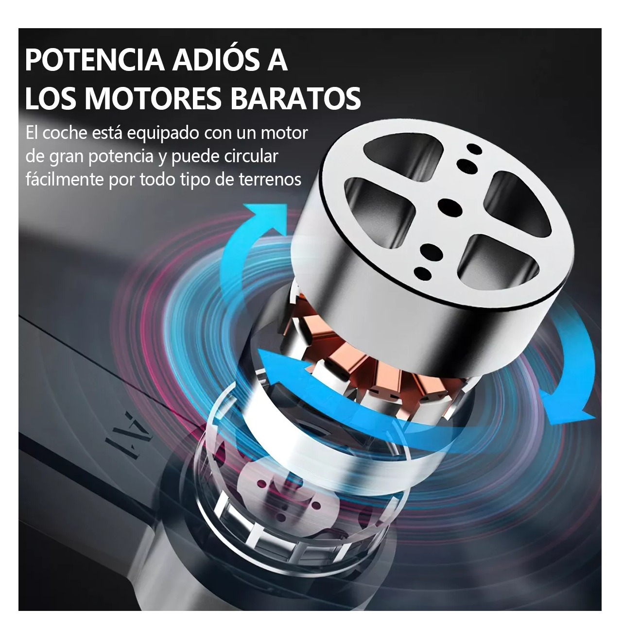 Foto 5 pulgar | Carro Control Remoto Belug Recargable Para Niños, Negro