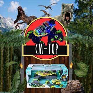 Foto 2 | Coche Recargable Jurassic World A Control Remoto Todas Las Direcciones Rgb