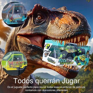 Foto 3 | Coche Recargable Jurassic World A Control Remoto Todas Las Direcciones Rgb