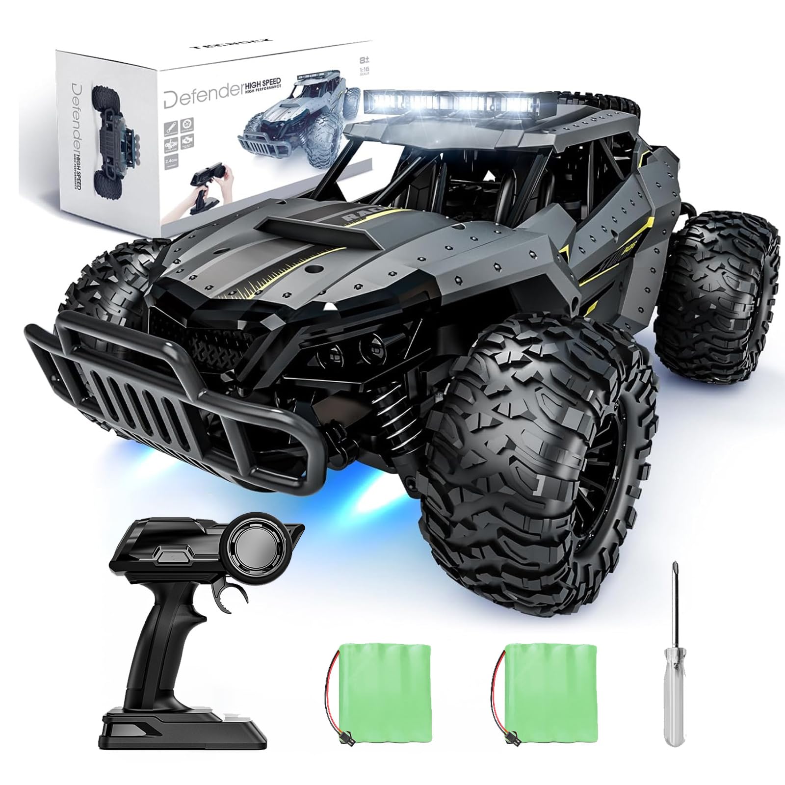 Foto 1 | Control Remoto Rc Truck Car Tecnock 4wd De Alta Velocidad A Más De 20 Km/h - Venta Internacional.