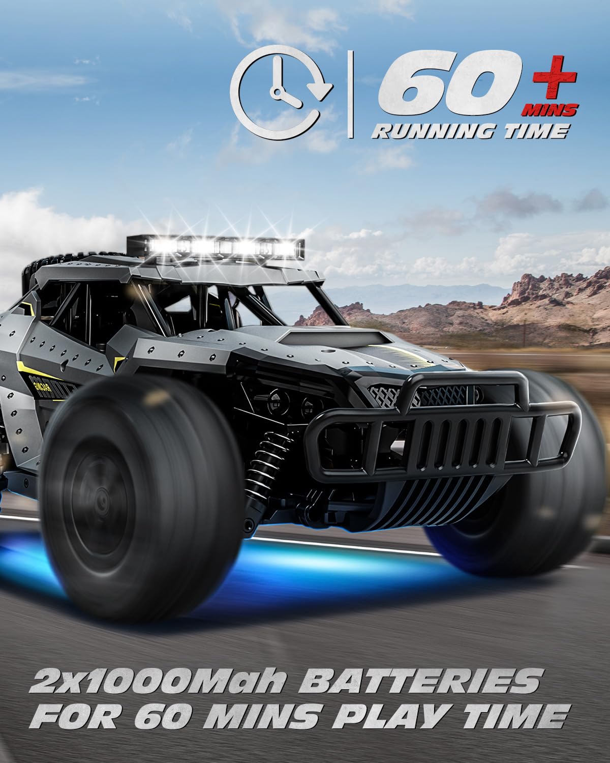 Foto 3 | Control Remoto Rc Truck Car Tecnock 4wd De Alta Velocidad A Más De 20 Km/h - Venta Internacional.