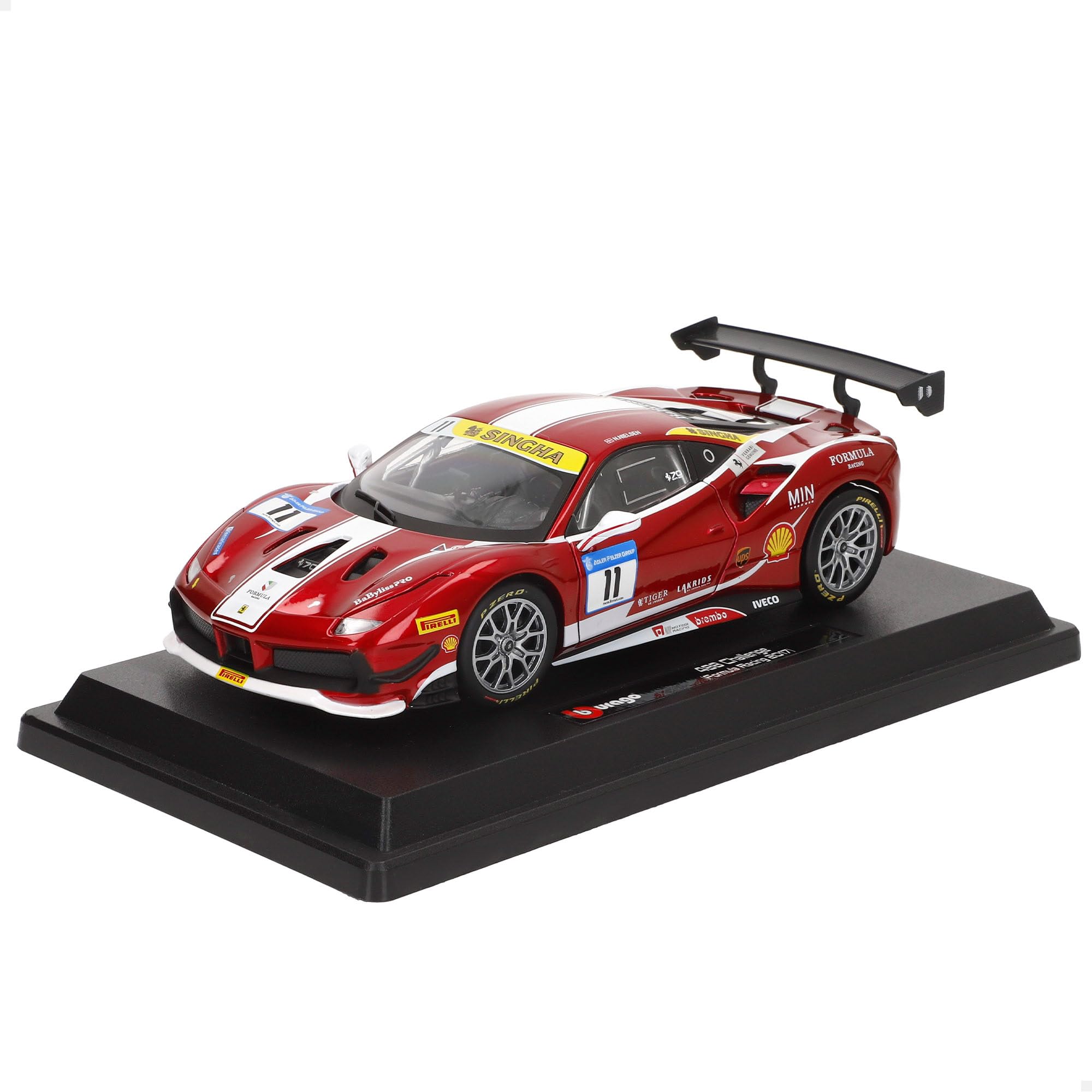 Bburago 1:24 Racing 488 Challenge Red De Metal Fundido - Venta Internacional.