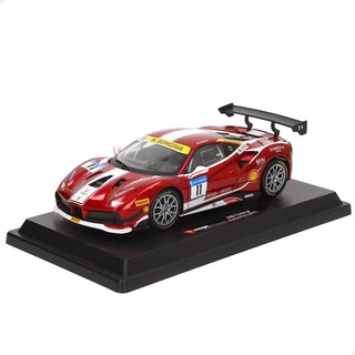 Foto 1 | Bburago 1:24 Racing 488 Challenge Red De Metal Fundido - Venta Internacional.