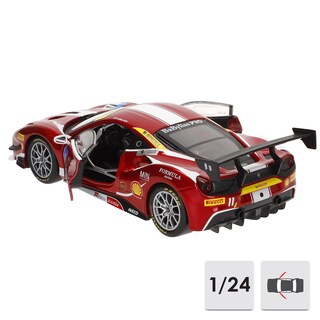 Foto 2 | Bburago 1:24 Racing 488 Challenge Red De Metal Fundido - Venta Internacional.