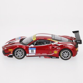 Foto 3 | Bburago 1:24 Racing 488 Challenge Red De Metal Fundido - Venta Internacional.