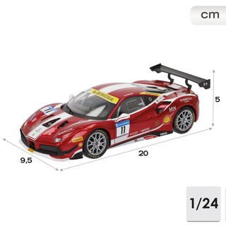 Foto 4 | Bburago 1:24 Racing 488 Challenge Red De Metal Fundido - Venta Internacional.