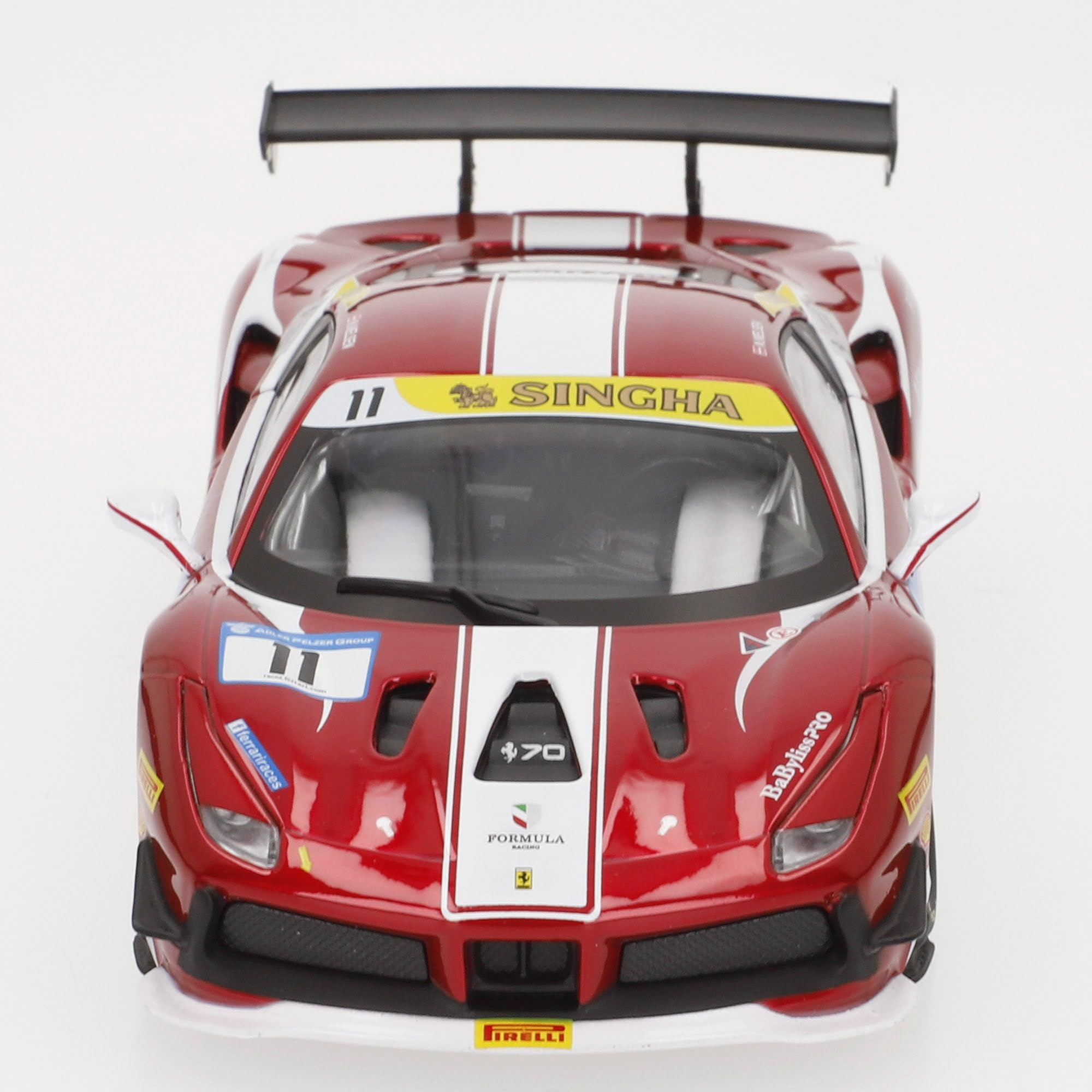 Foto 6 | Bburago 1:24 Racing 488 Challenge Red De Metal Fundido - Venta Internacional.