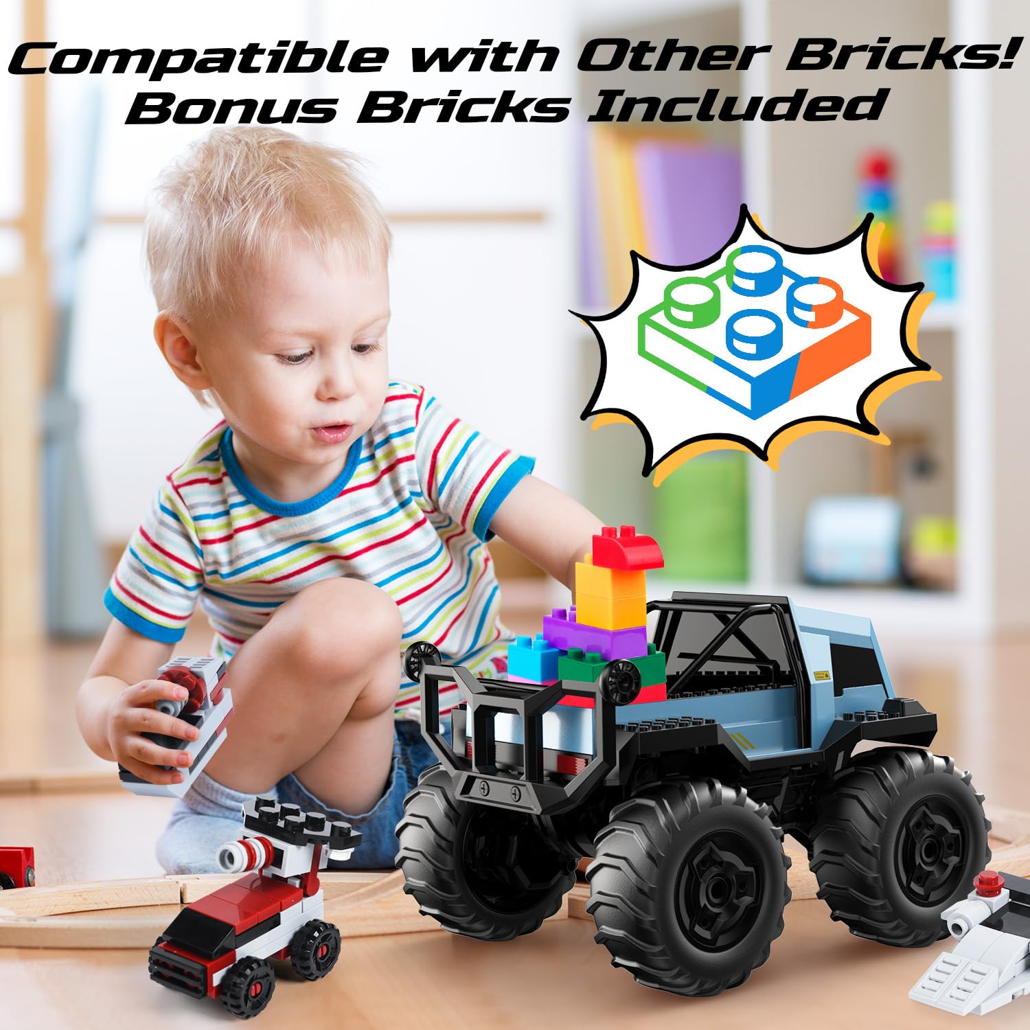 Foto 4 | Deerc, Coche Anfibio Con Control Remoto, Monster Truck, Coches De Acrobacias Rc Impermeables Para Ni - Venta Internac