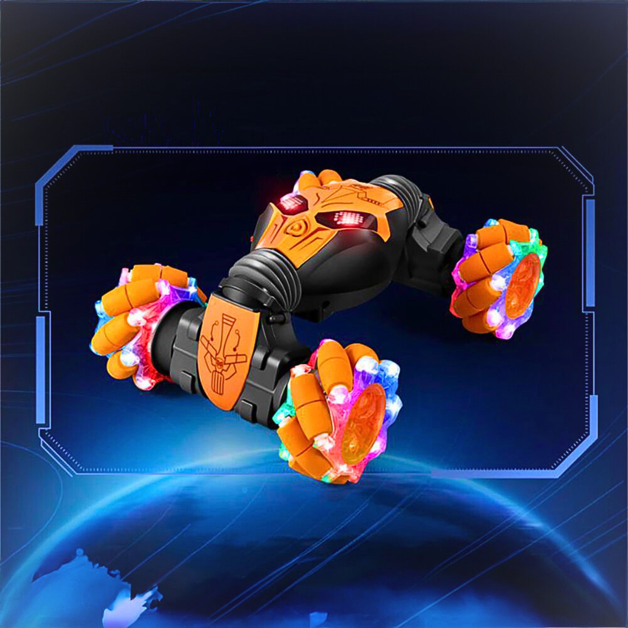 Foto 3 | Carros Juguete Para Niños Coche De Acrobacias Rotación 360° Naranja