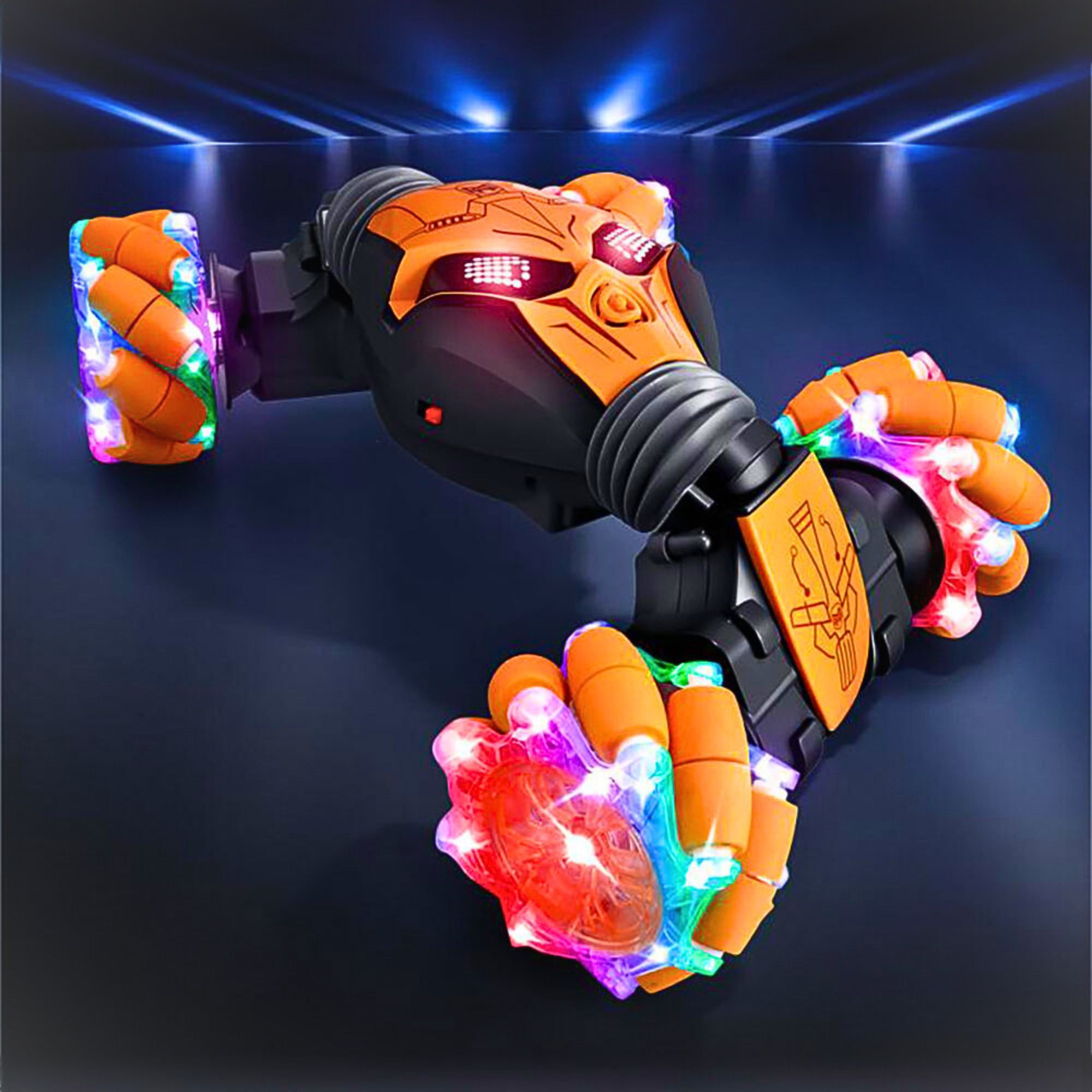 Foto 5 pulgar | Carros Juguete Para Niños Coche De Acrobacias Rotación 360° Naranja
