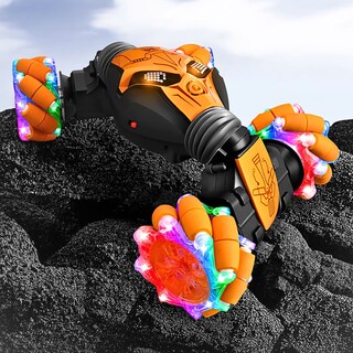 Foto 6 | Carros Juguete Para Niños Coche De Acrobacias Rotación 360° Naranja