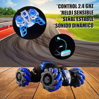 Foto 3 | Carro Rc 4x4 Todoterreno Con Rotación 360° Y Llantas Mecanum Azul