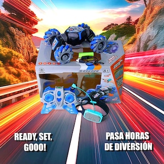 Foto 4 | Carro Rc 4x4 Todoterreno Con Rotación 360° Y Llantas Mecanum Azul